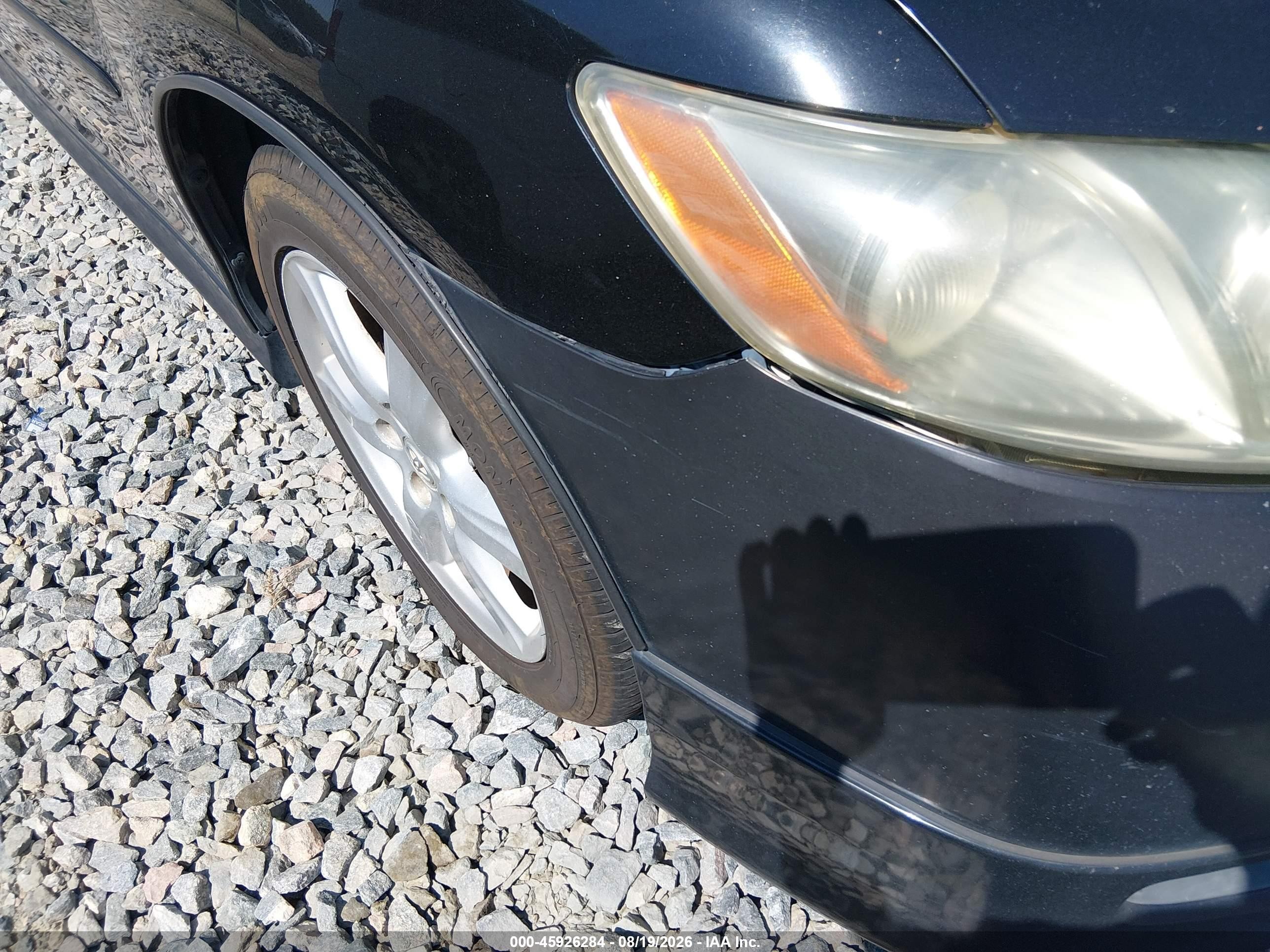 2008 Toyota Camry Se Black vin: 4T1BK46K78U072414