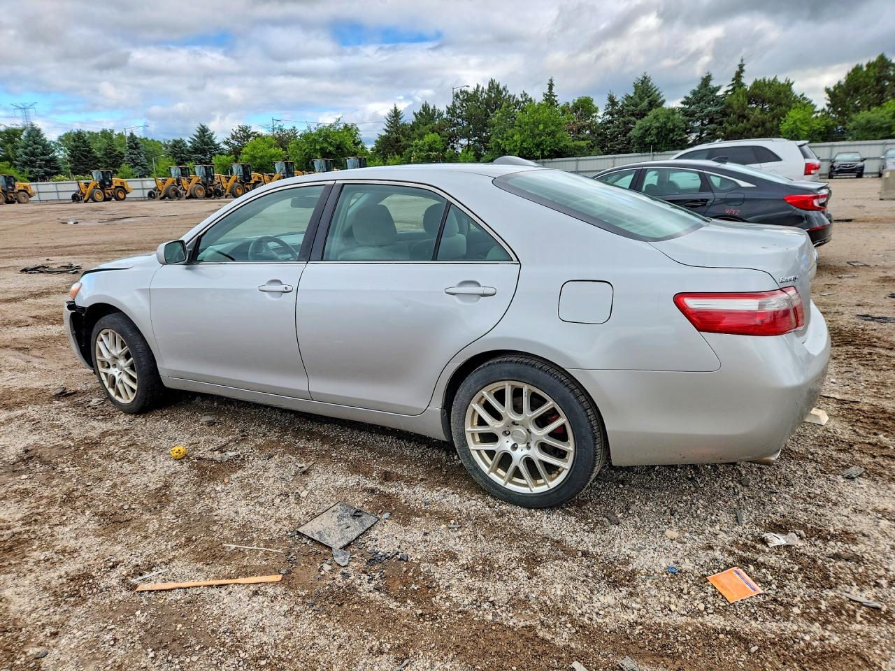 2008 Toyota Camry Le V6 Silver vin: 4T1BK46K78U575778