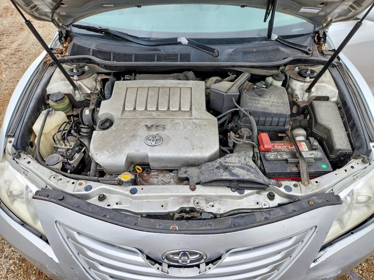 2008 Toyota Camry Le V6 Silver vin: 4T1BK46K78U575778