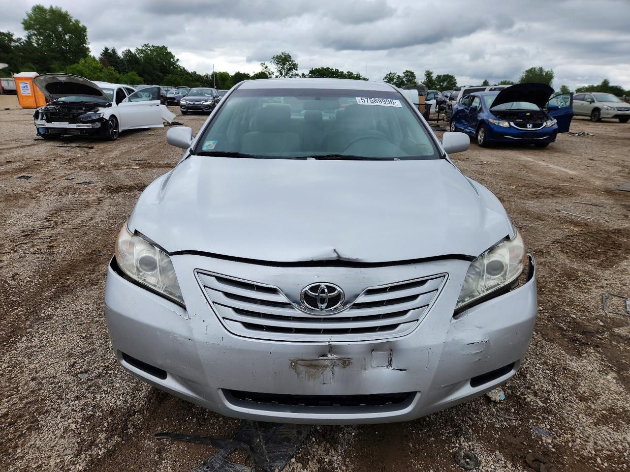 2008 Toyota Camry Le V6 Silver vin: 4T1BK46K78U575778