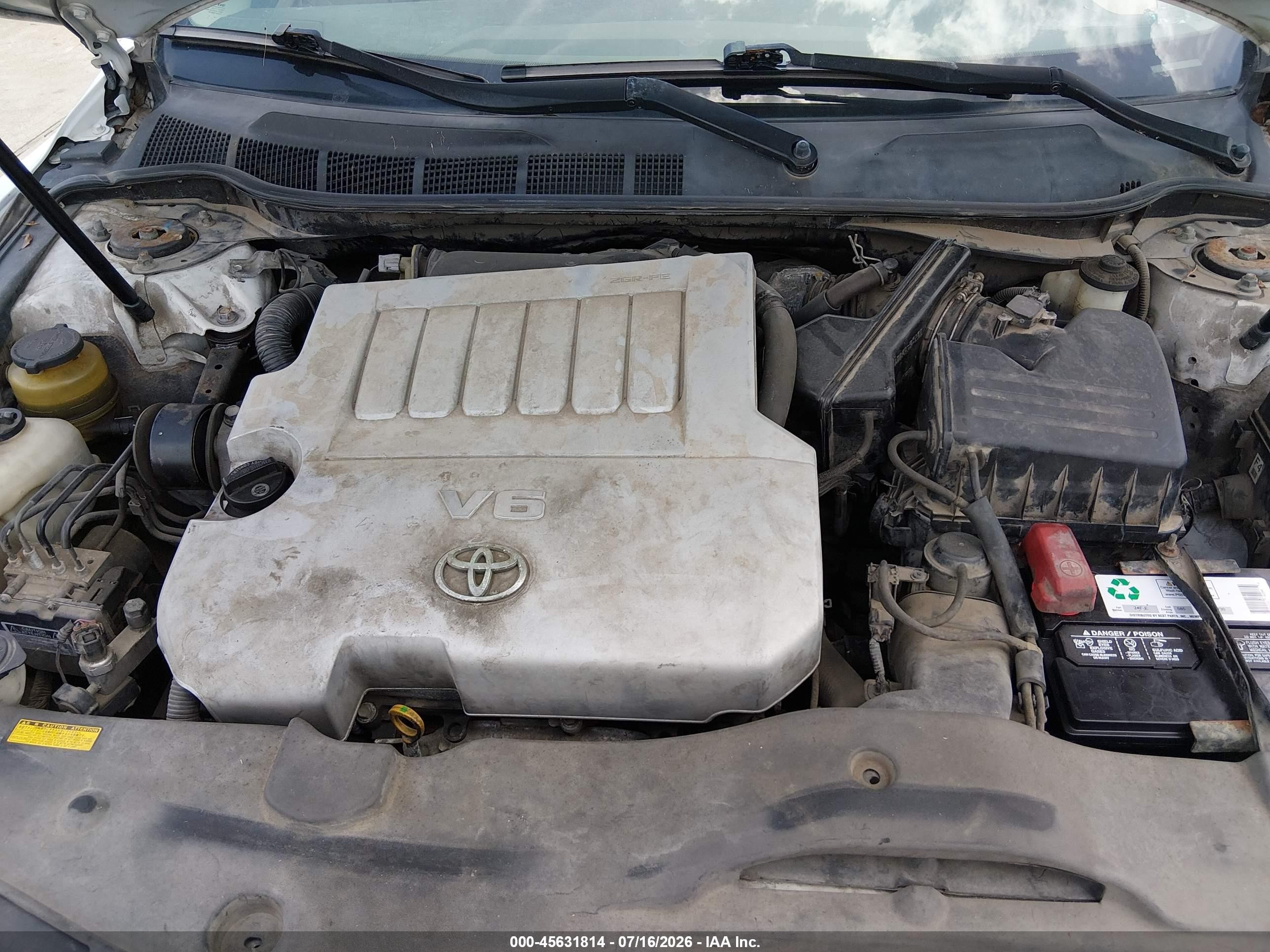 2008 Toyota Camry Xle White vin: 4T1BK46K78U576509