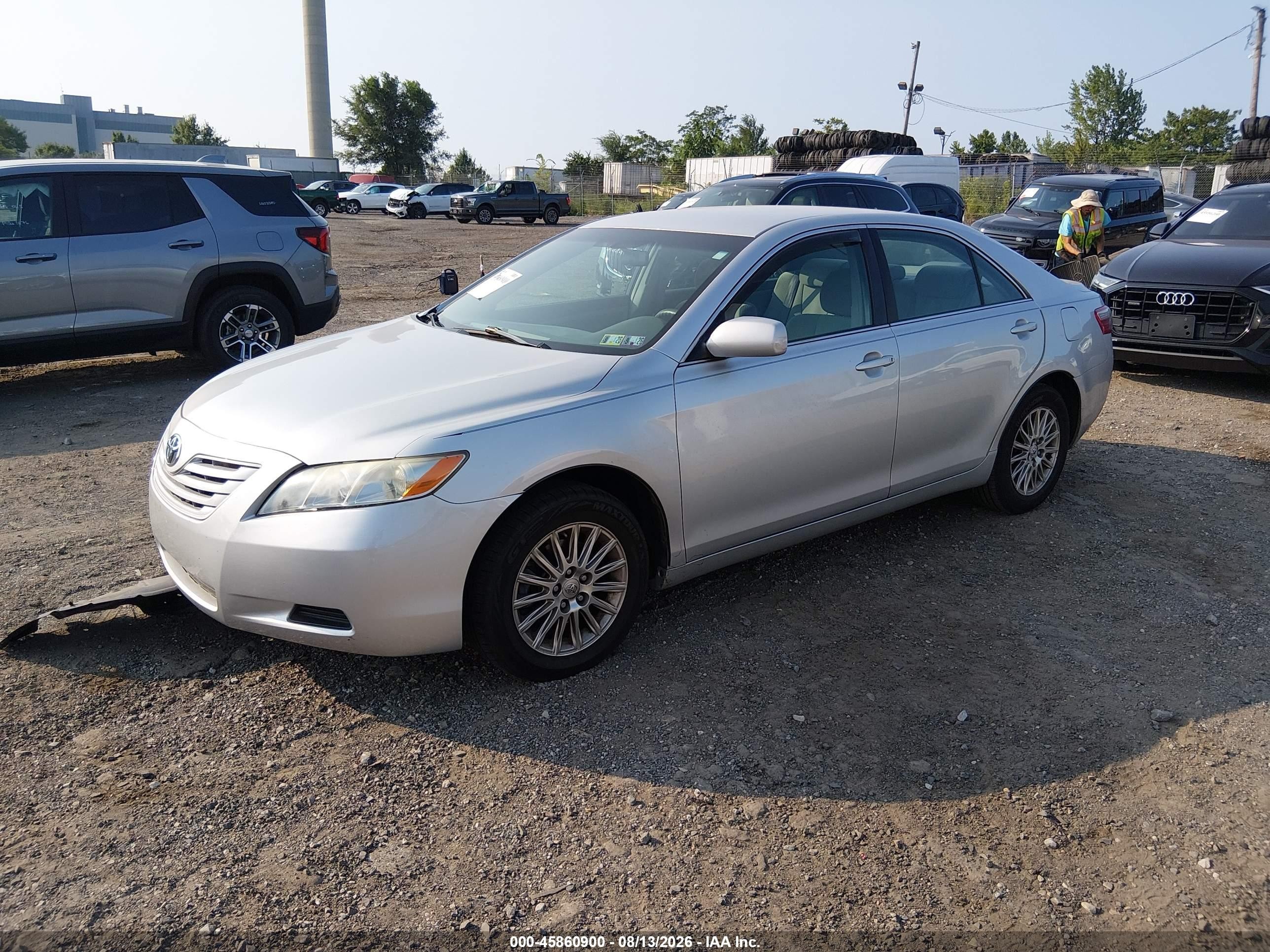 2009 Toyota Camry Le V6 Серебряный vin: 4T1BK46K79U082748