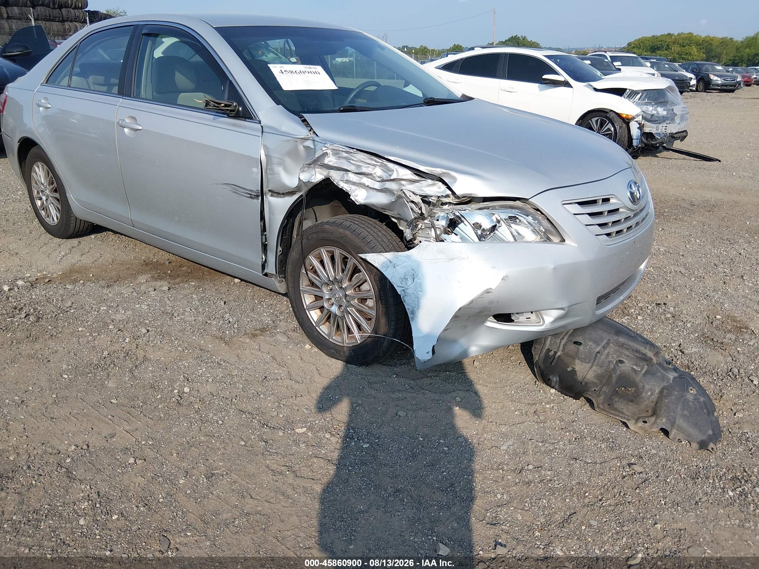 2009 Toyota Camry Le V6 Серебряный vin: 4T1BK46K79U082748