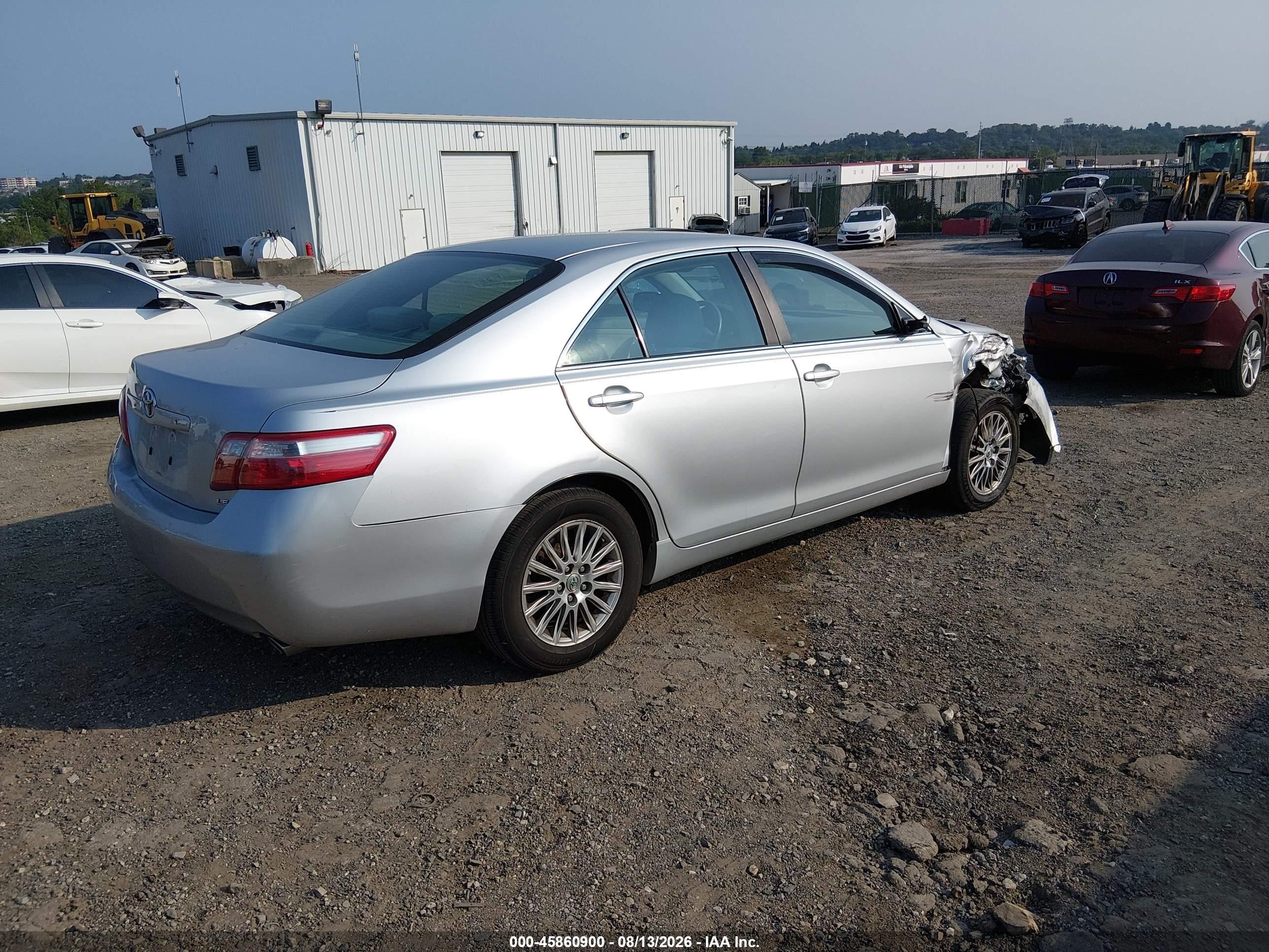 2009 Toyota Camry Le V6 Серебряный vin: 4T1BK46K79U082748