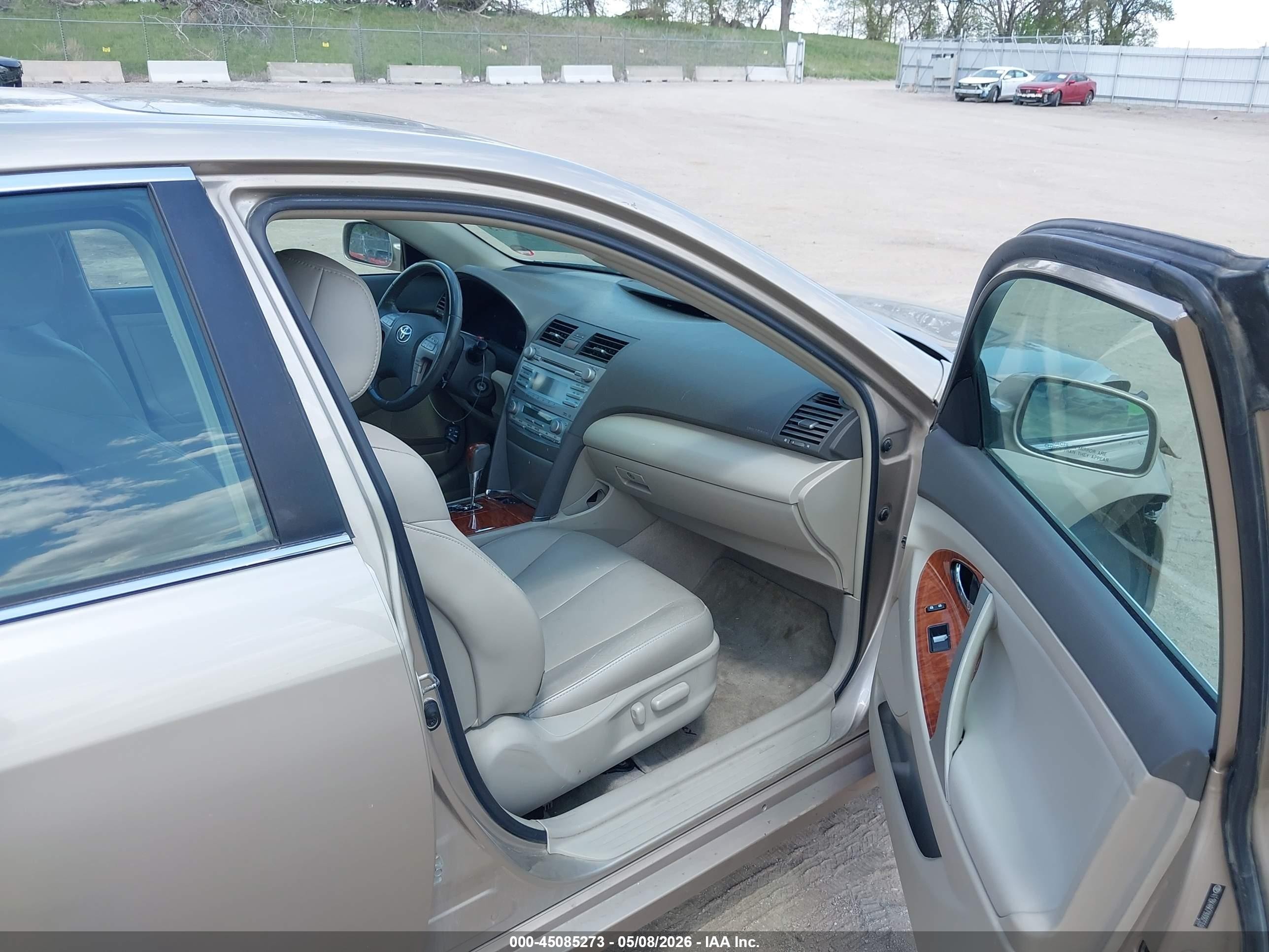 2009 Toyota Camry Xle V6 Beige vin: 4T1BK46K79U087559