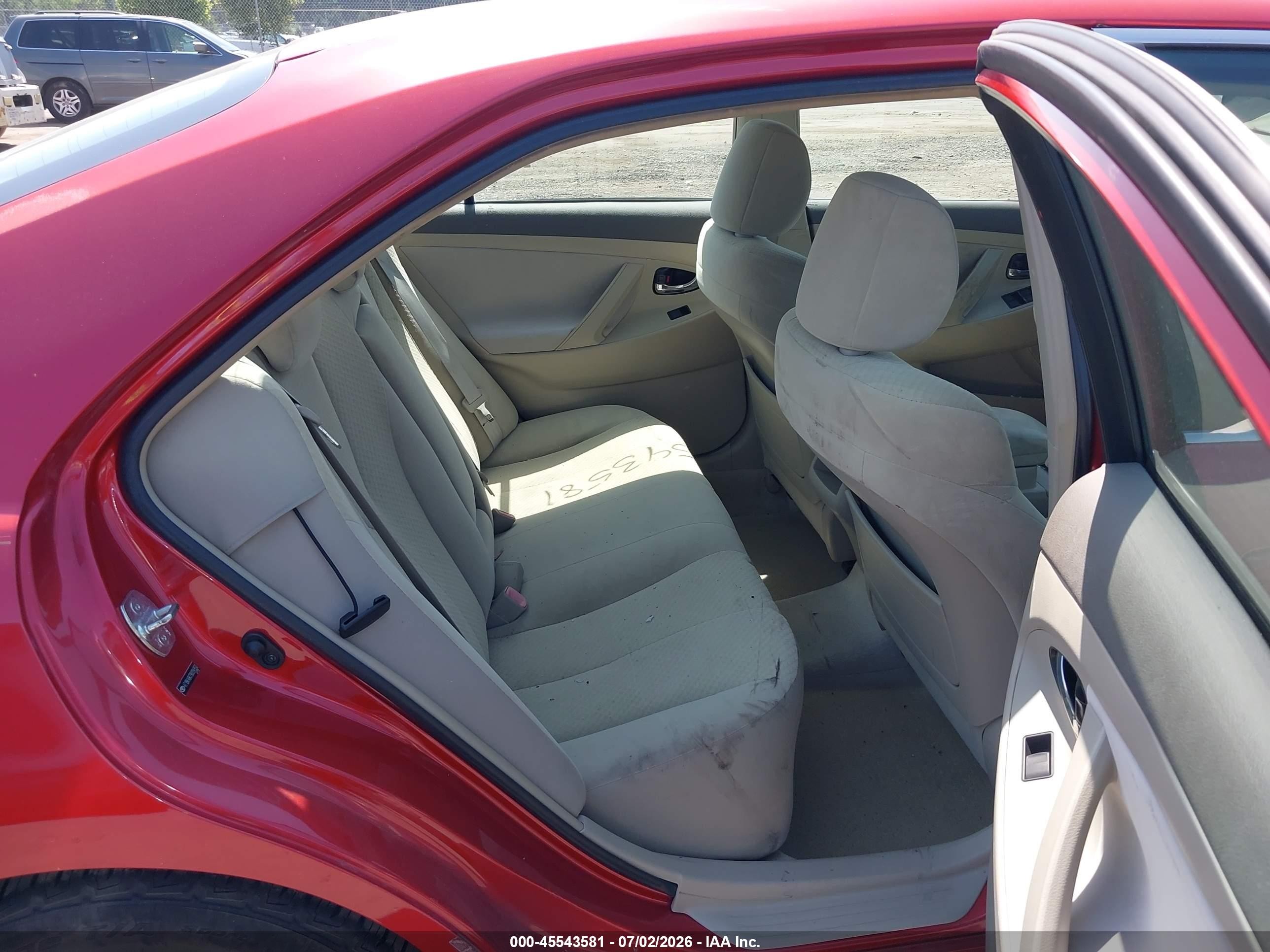 2009 Toyota Camry Le V6 Красный vin: 4T1BK46K79U094950