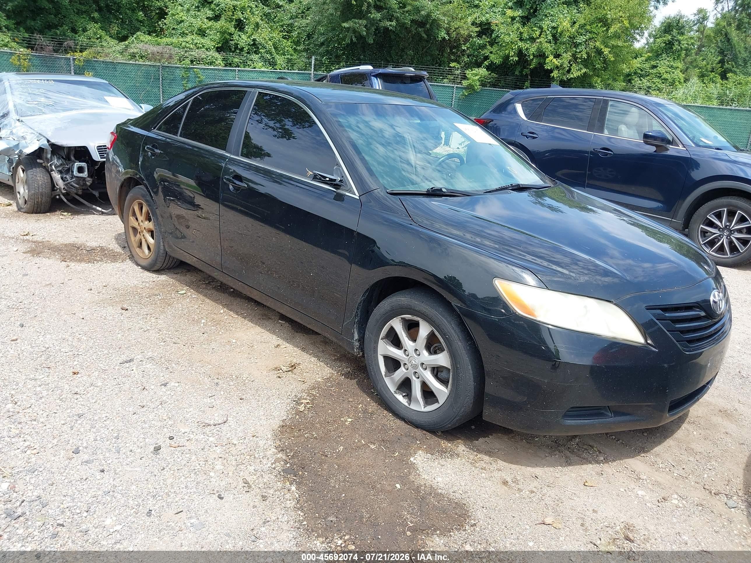 2009 Toyota Camry Le V6 Черный vin: 4T1BK46K79U095211