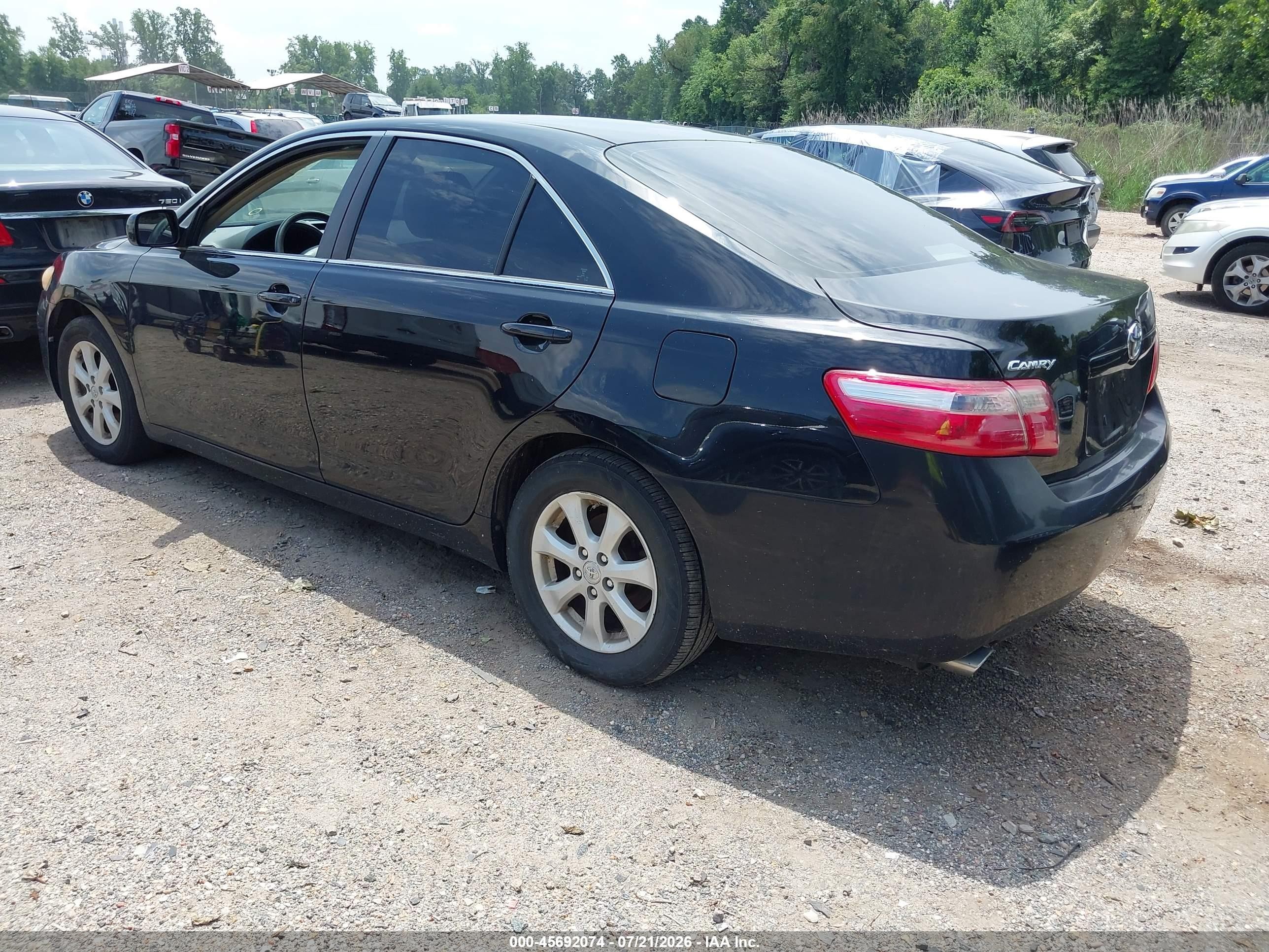 2009 Toyota Camry Le V6 Black vin: 4T1BK46K79U095211