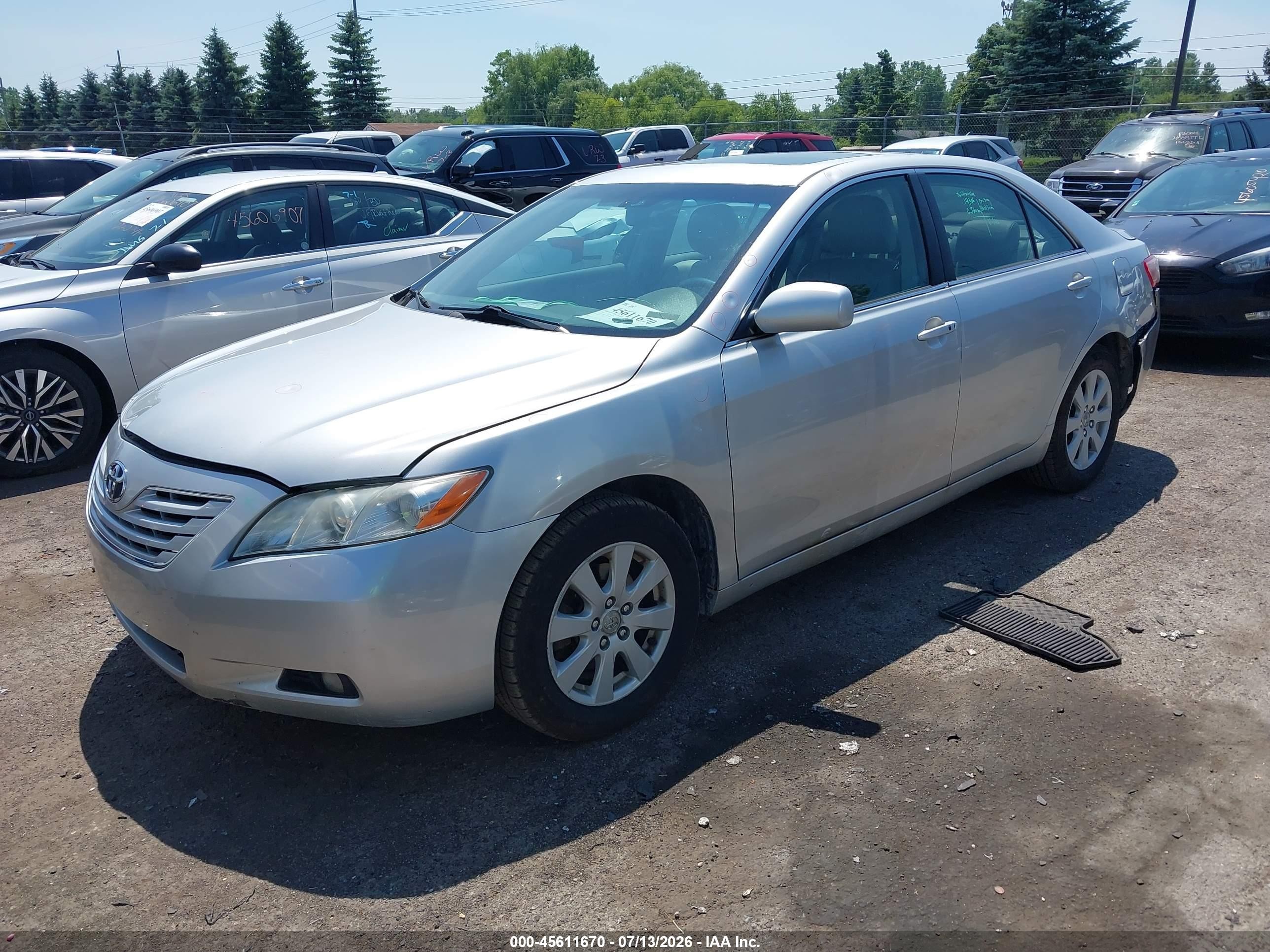 2009 Toyota Camry Xle V6 Silver vin: 4T1BK46K79U578309