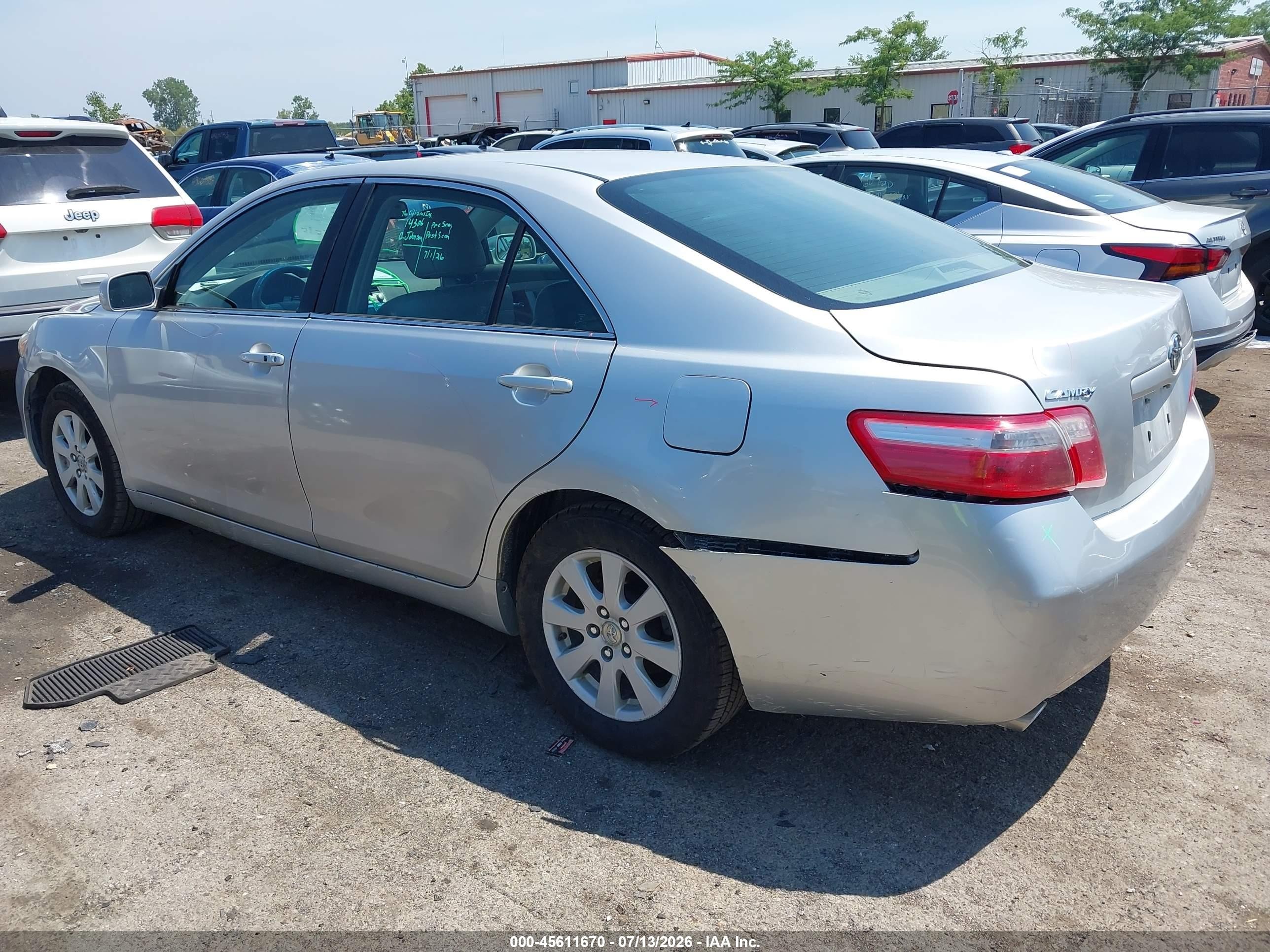 2009 Toyota Camry Xle V6 Silver vin: 4T1BK46K79U578309