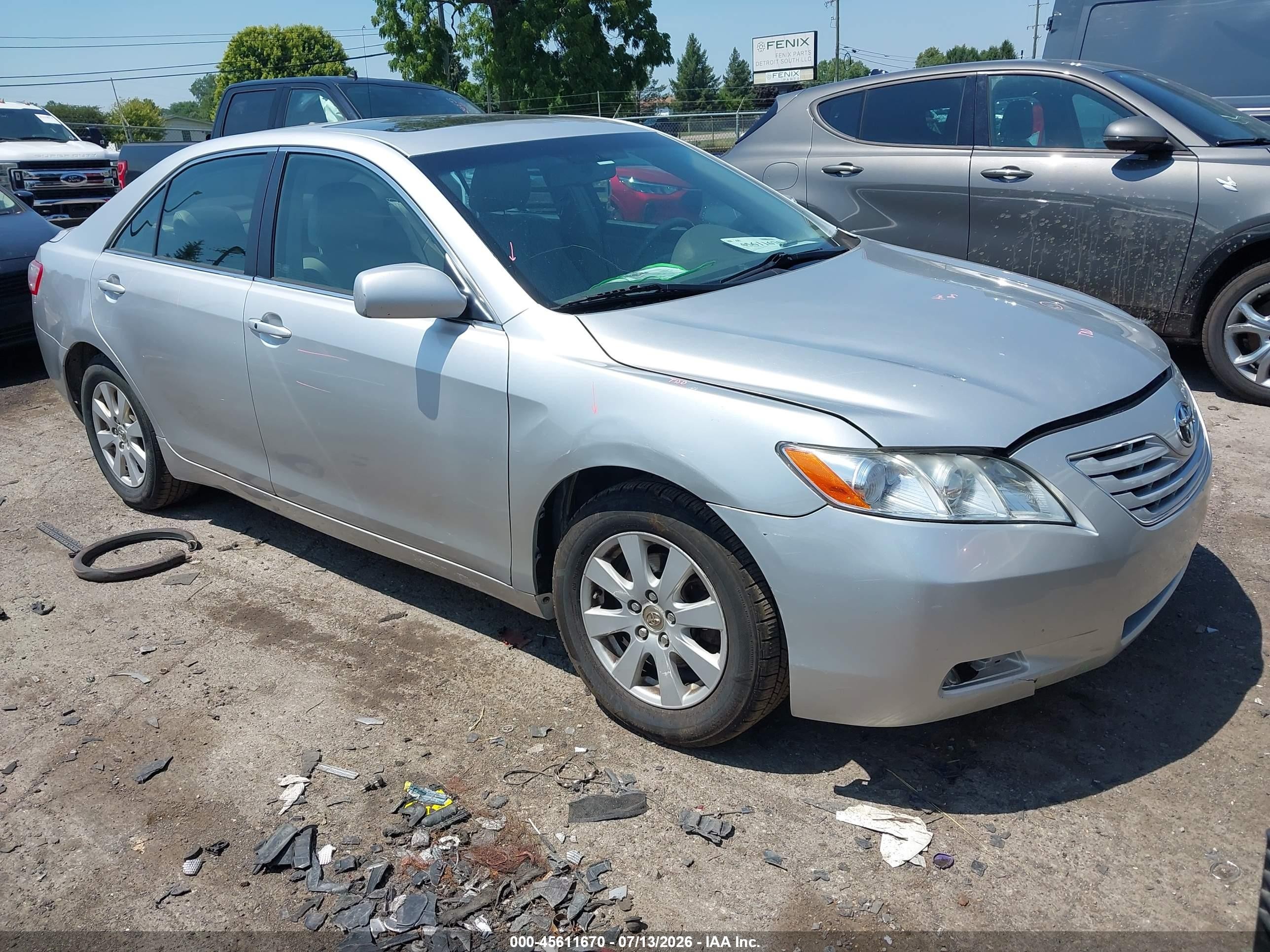 2009 Toyota Camry Xle V6 Silver vin: 4T1BK46K79U578309