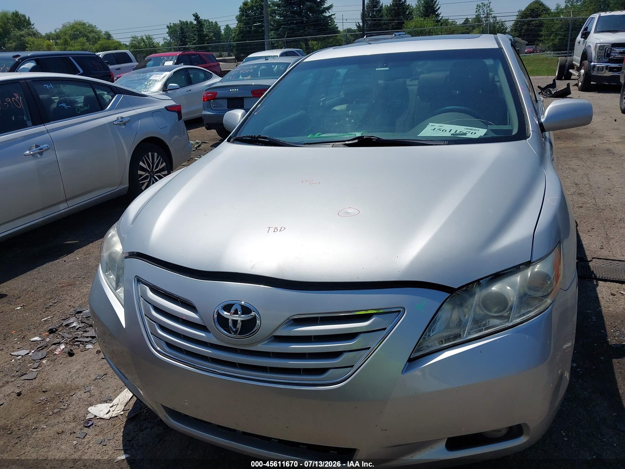2009 Toyota Camry Xle V6 Silver vin: 4T1BK46K79U578309