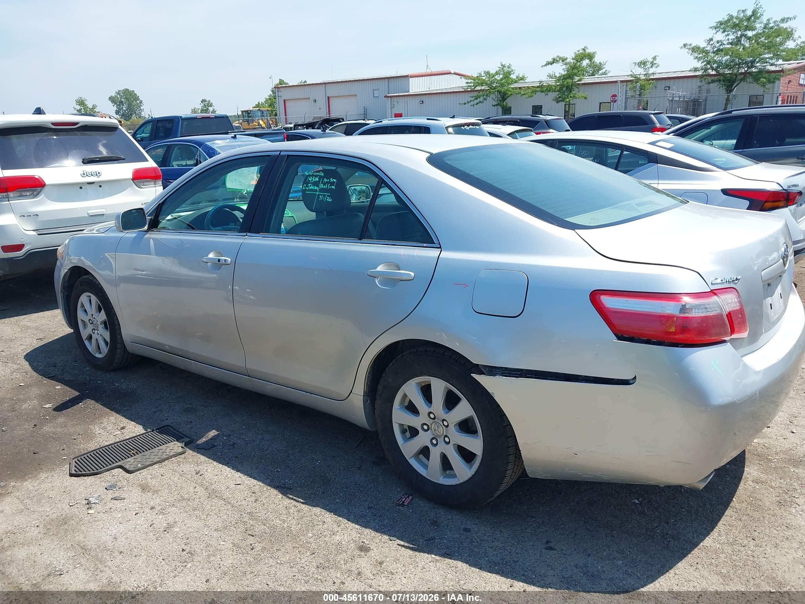 2009 Toyota Camry Xle V6 Silver vin: 4T1BK46K79U578309