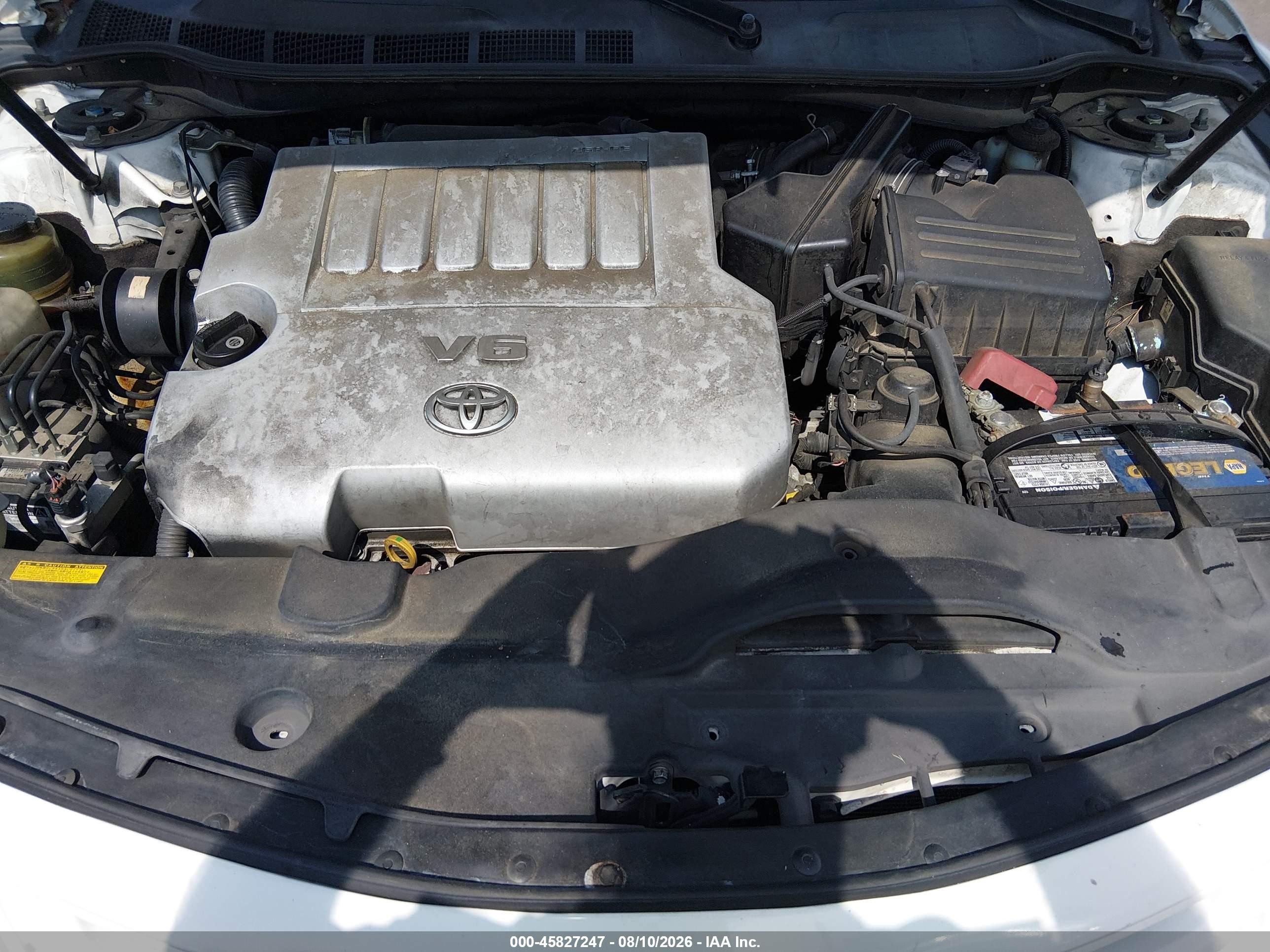 2009 Toyota Camry Le V6 White vin: 4T1BK46K79U584403