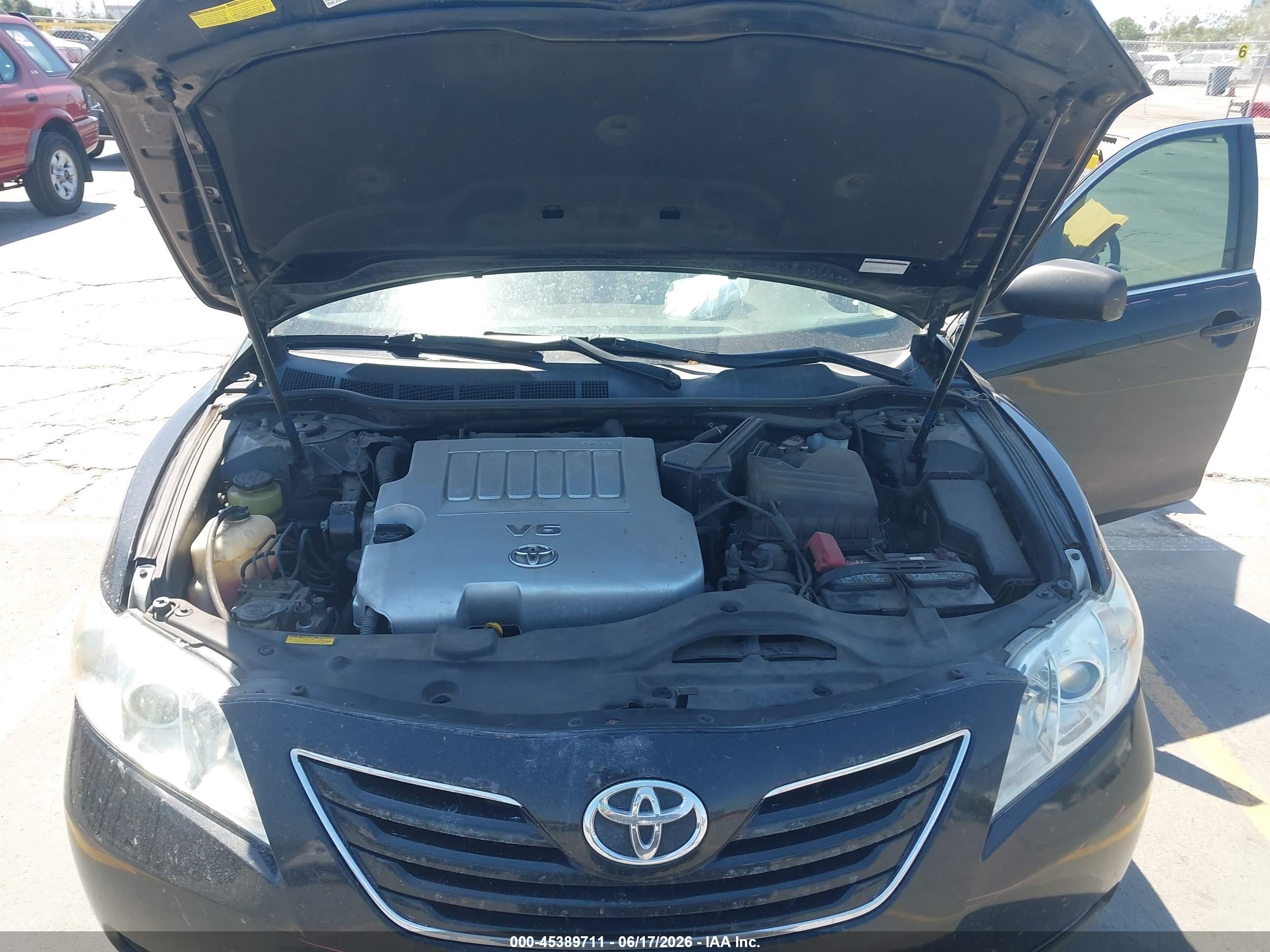 2009 Toyota Camry Xle V6 Black vin: 4T1BK46K79U590220