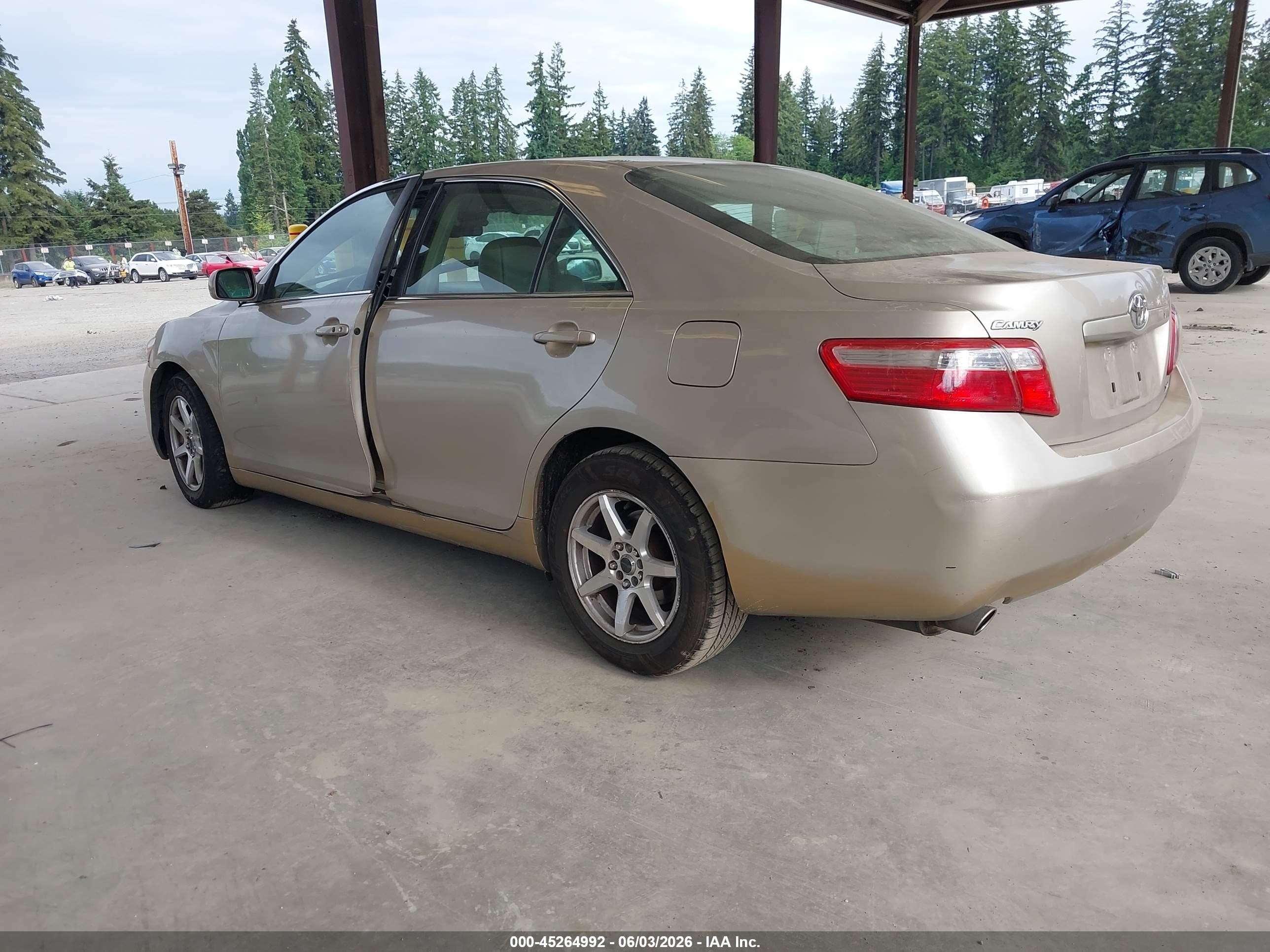2007 Toyota Camry Xle V6 Gold vin: 4T1BK46K87U010907