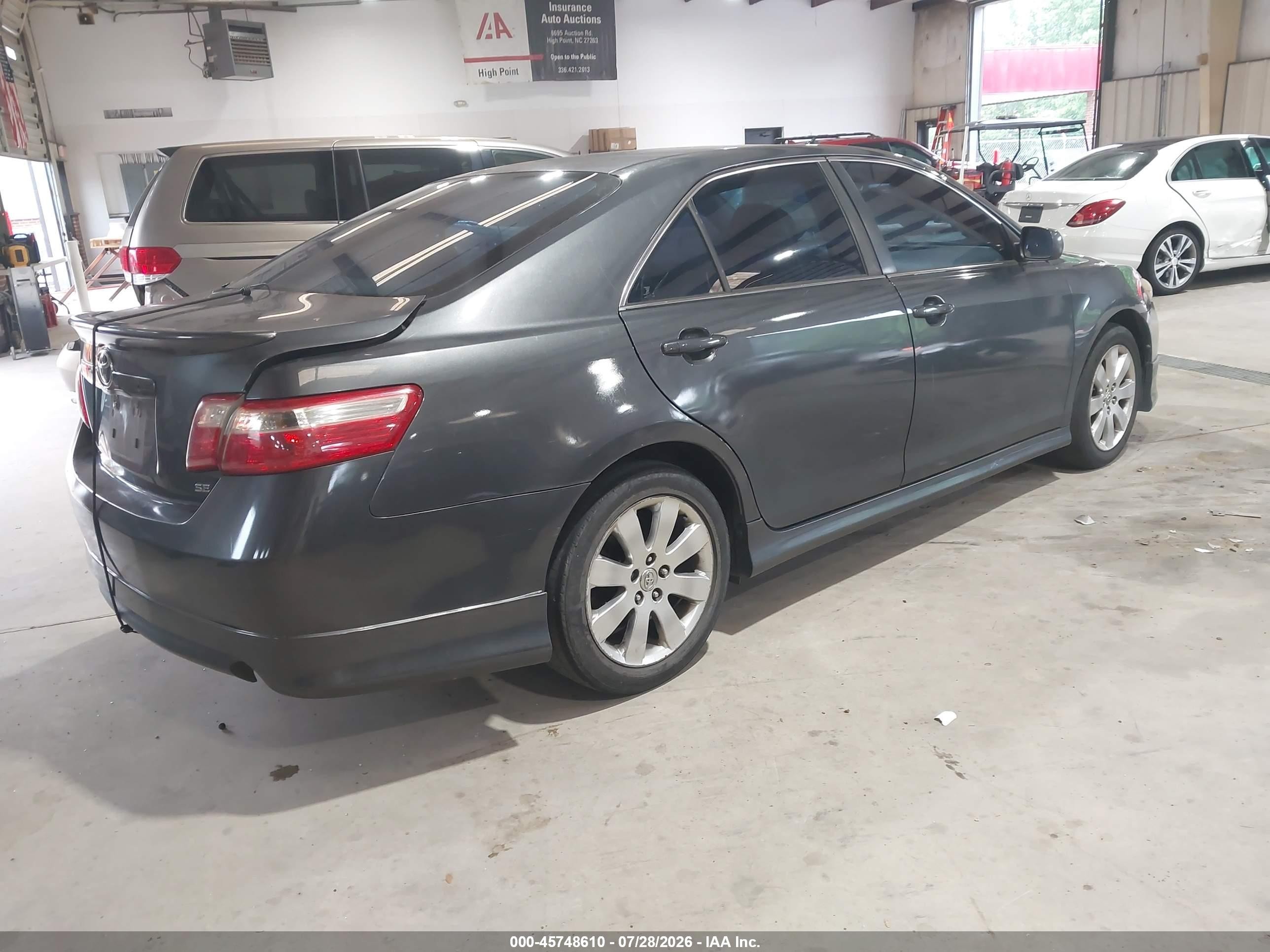 2007 Toyota Camry Se V6 Gray vin: 4T1BK46K87U021180