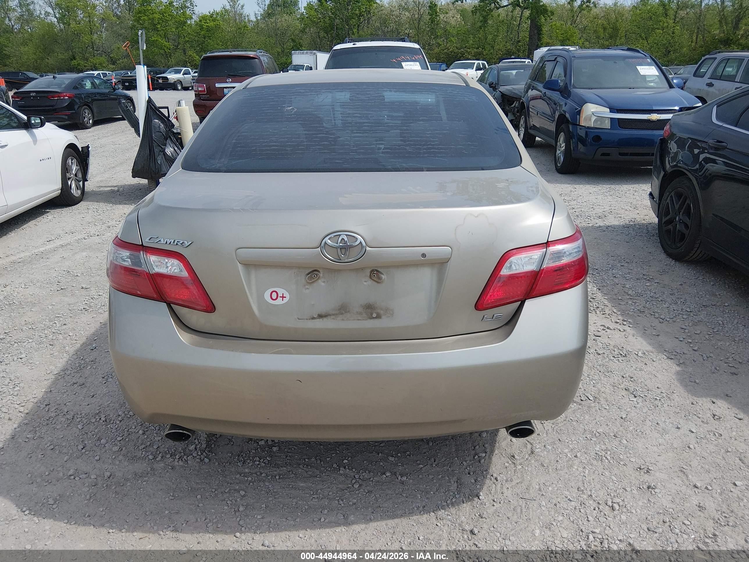 2007 Toyota Camry Le V6 Золотой vin: 4T1BK46K87U054518