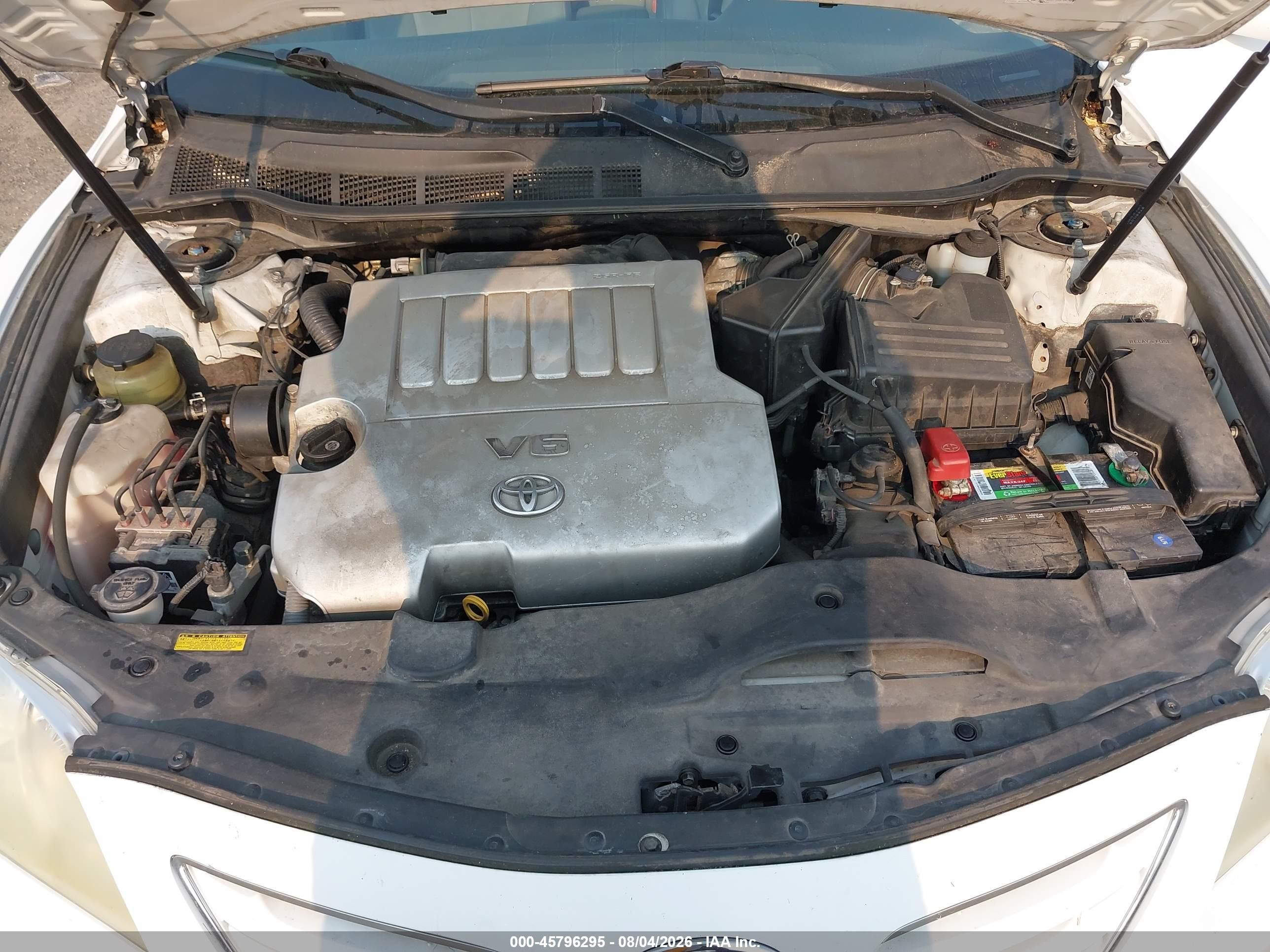 2007 Toyota Camry Xle V6 White vin: 4T1BK46K87U504197