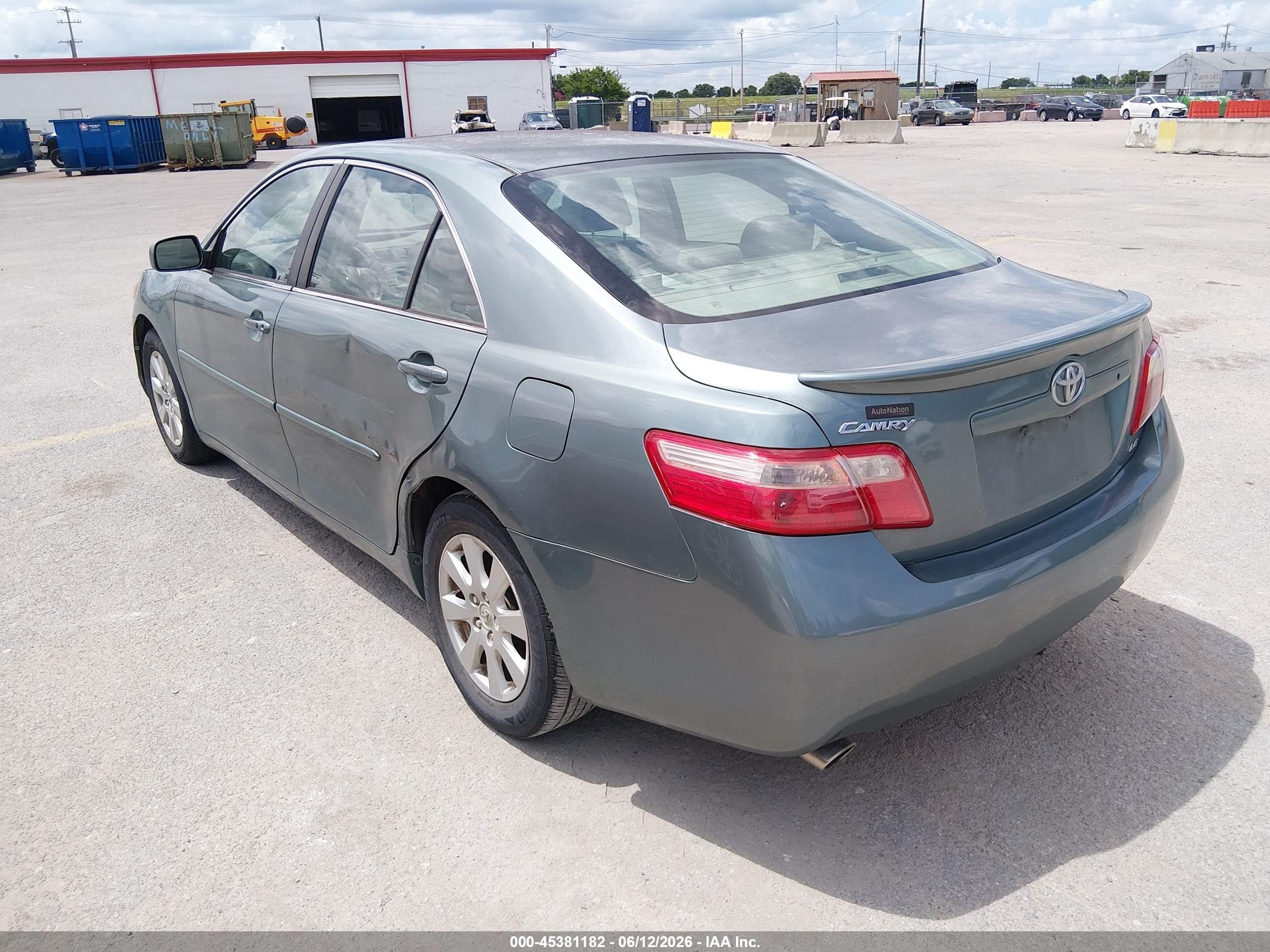 2007 Toyota Camry Xle V6 Зеленый vin: 4T1BK46K87U509965