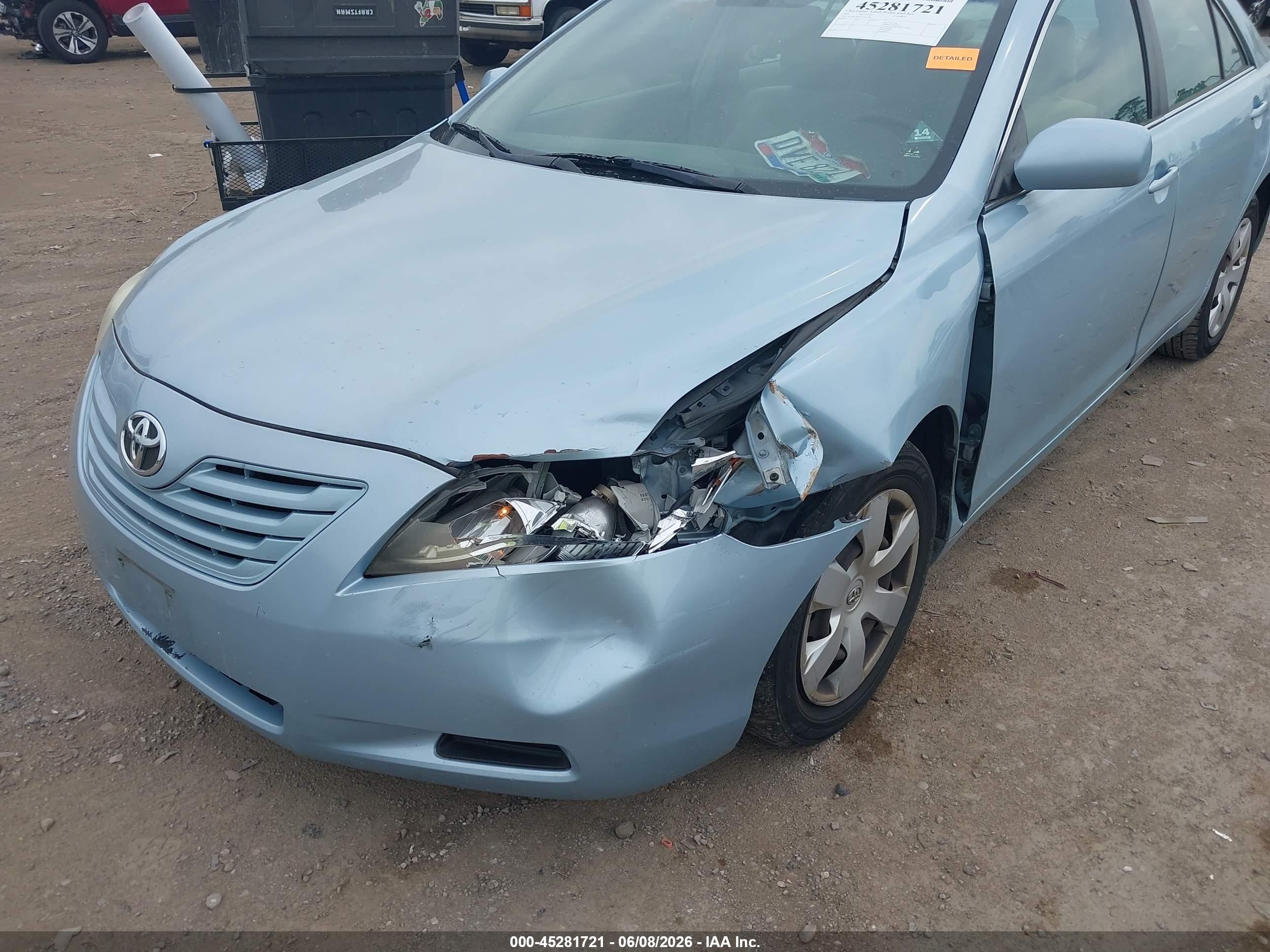 2007 Toyota Camry Le V6 Blue vin: 4T1BK46K87U511389