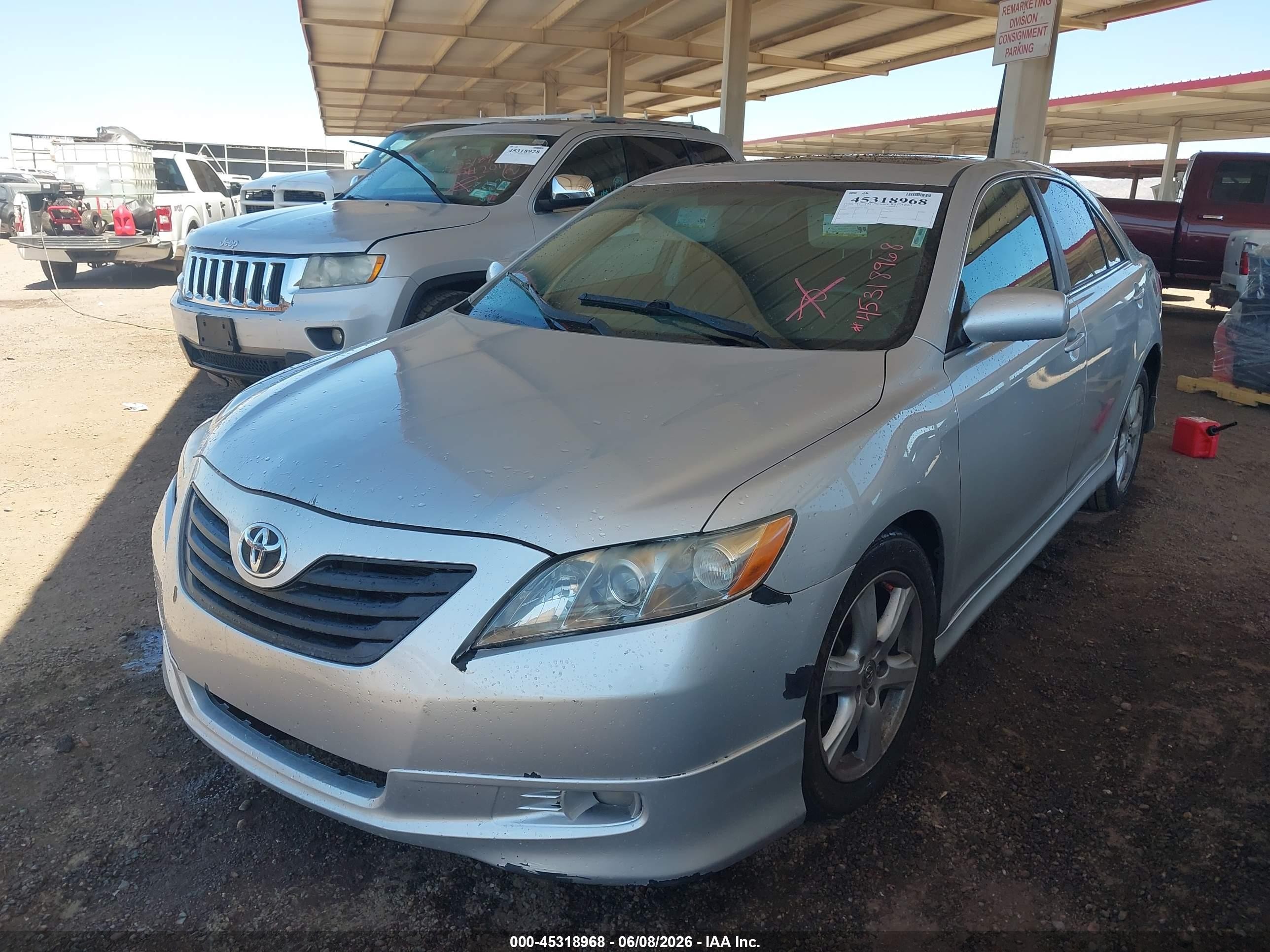 2007 Toyota Camry Se V6 Gray vin: 4T1BK46K87U514566