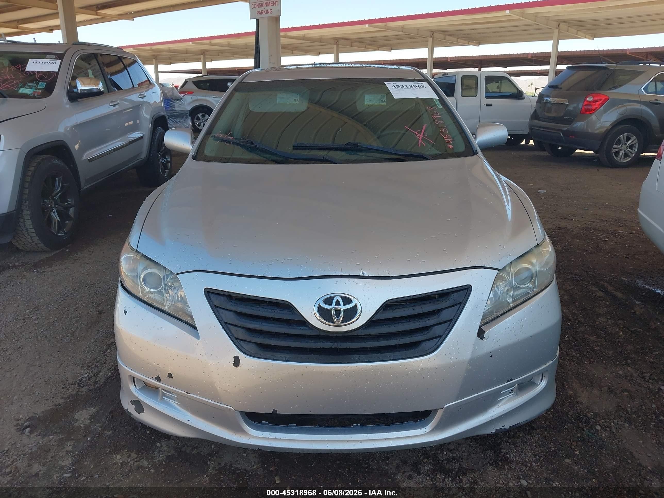 2007 Toyota Camry Se V6 Gray vin: 4T1BK46K87U514566