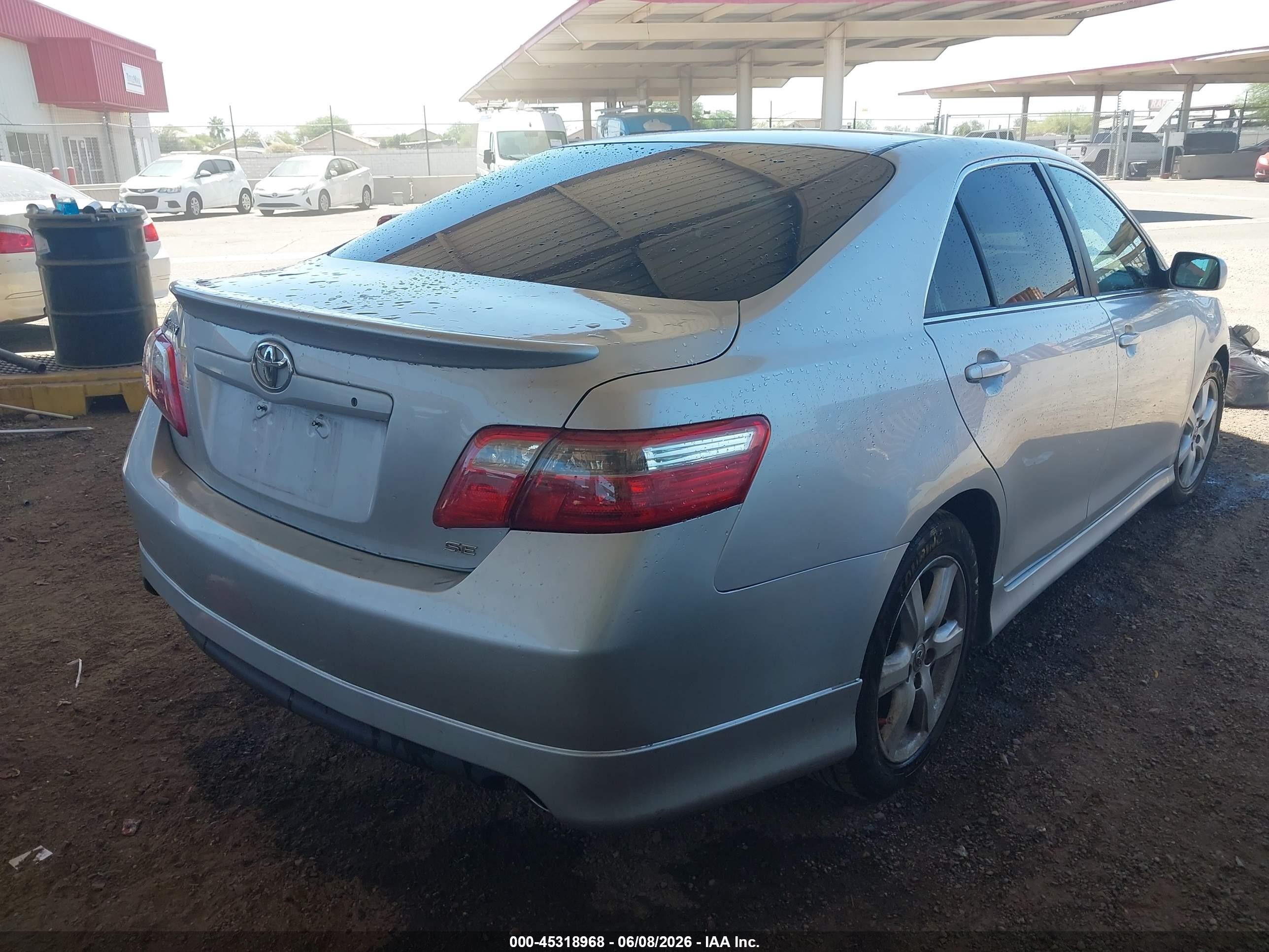 2007 Toyota Camry Se V6 Gray vin: 4T1BK46K87U514566