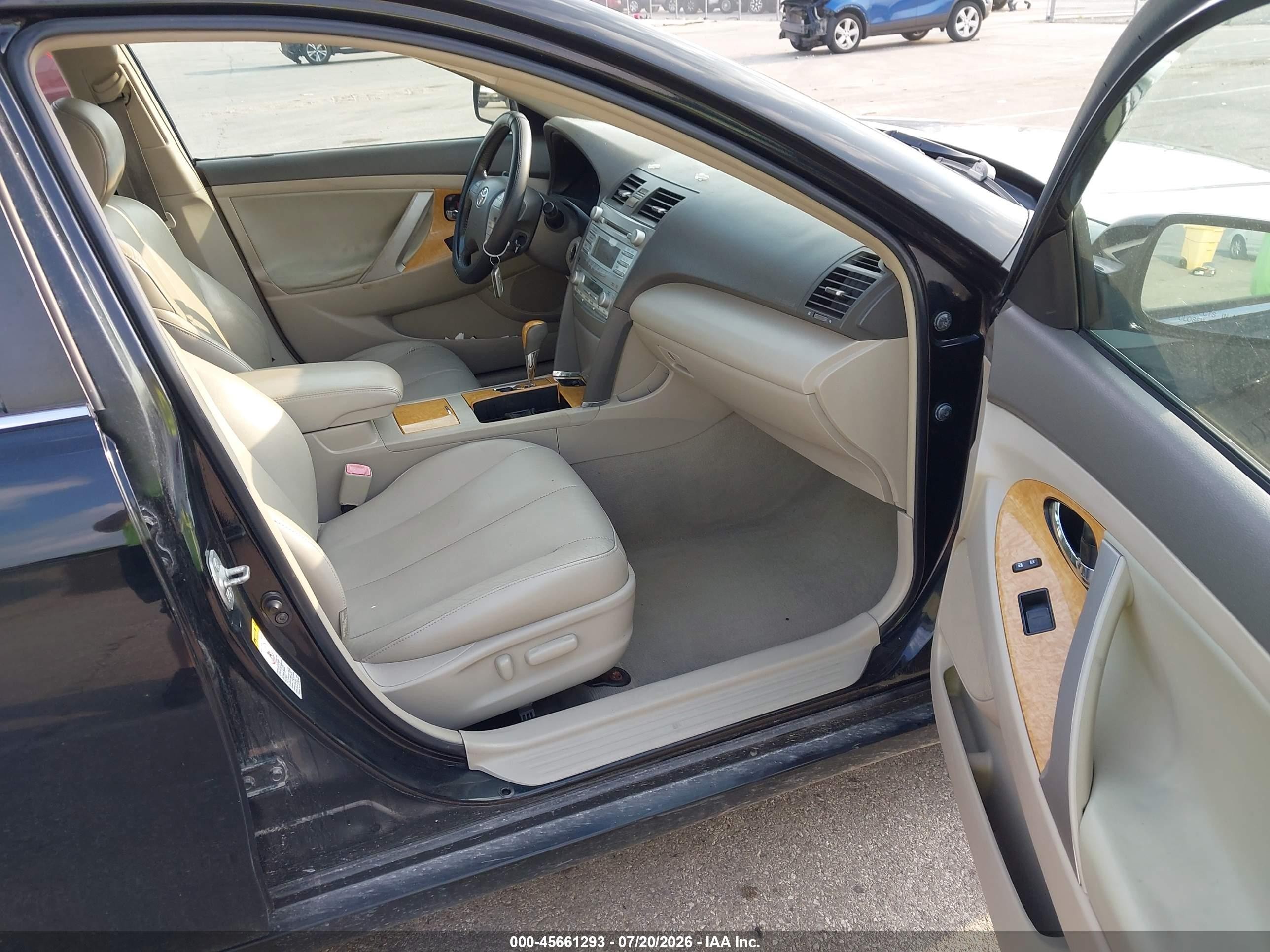 2007 Toyota Camry Xle V6 Black vin: 4T1BK46K87U524952