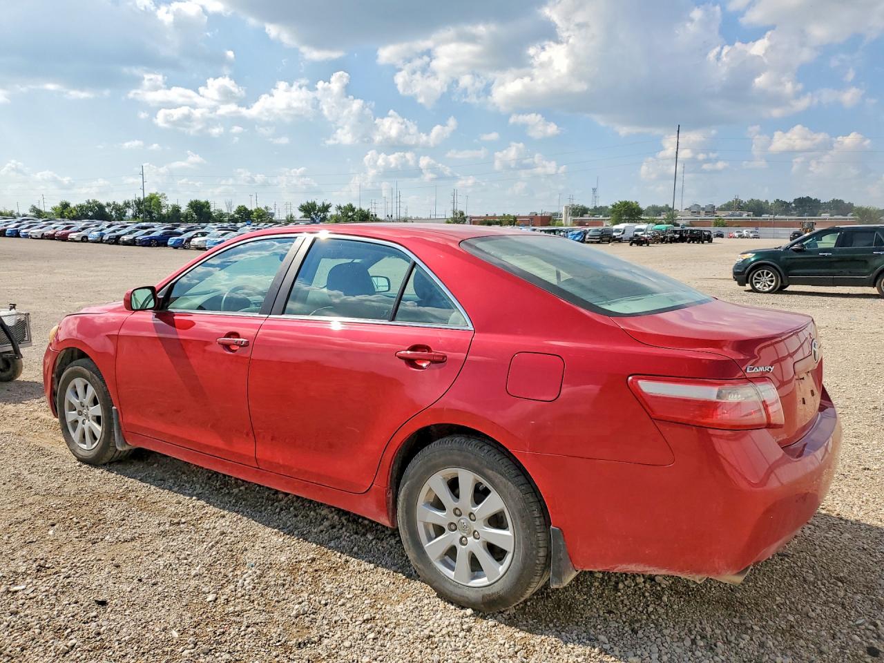 2008 Toyota Camry Xle V6 Red vin: 4T1BK46K88U063916
