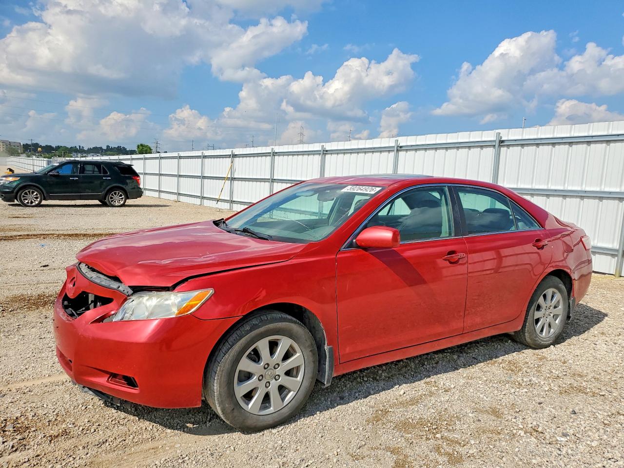 2008 Toyota Camry Xle V6 Red vin: 4T1BK46K88U063916