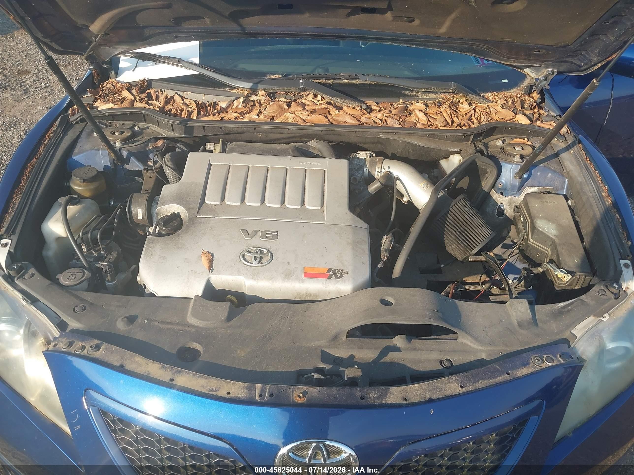 2009 Toyota Camry Se V6 Blue vin: 4T1BK46K89U076957
