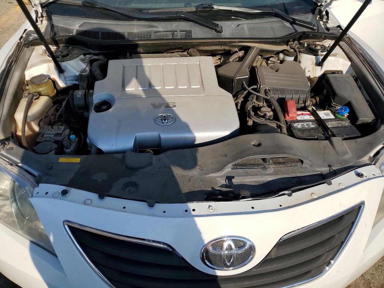 2009 Toyota Camry Xle V6 White vin: 4T1BK46K89U596771