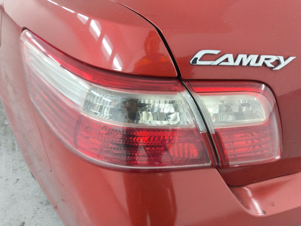 2007 Toyota Camry Le V6 Red vin: 4T1BK46K97U029949 Damage: Left Tail Light, Faded, Repair Required