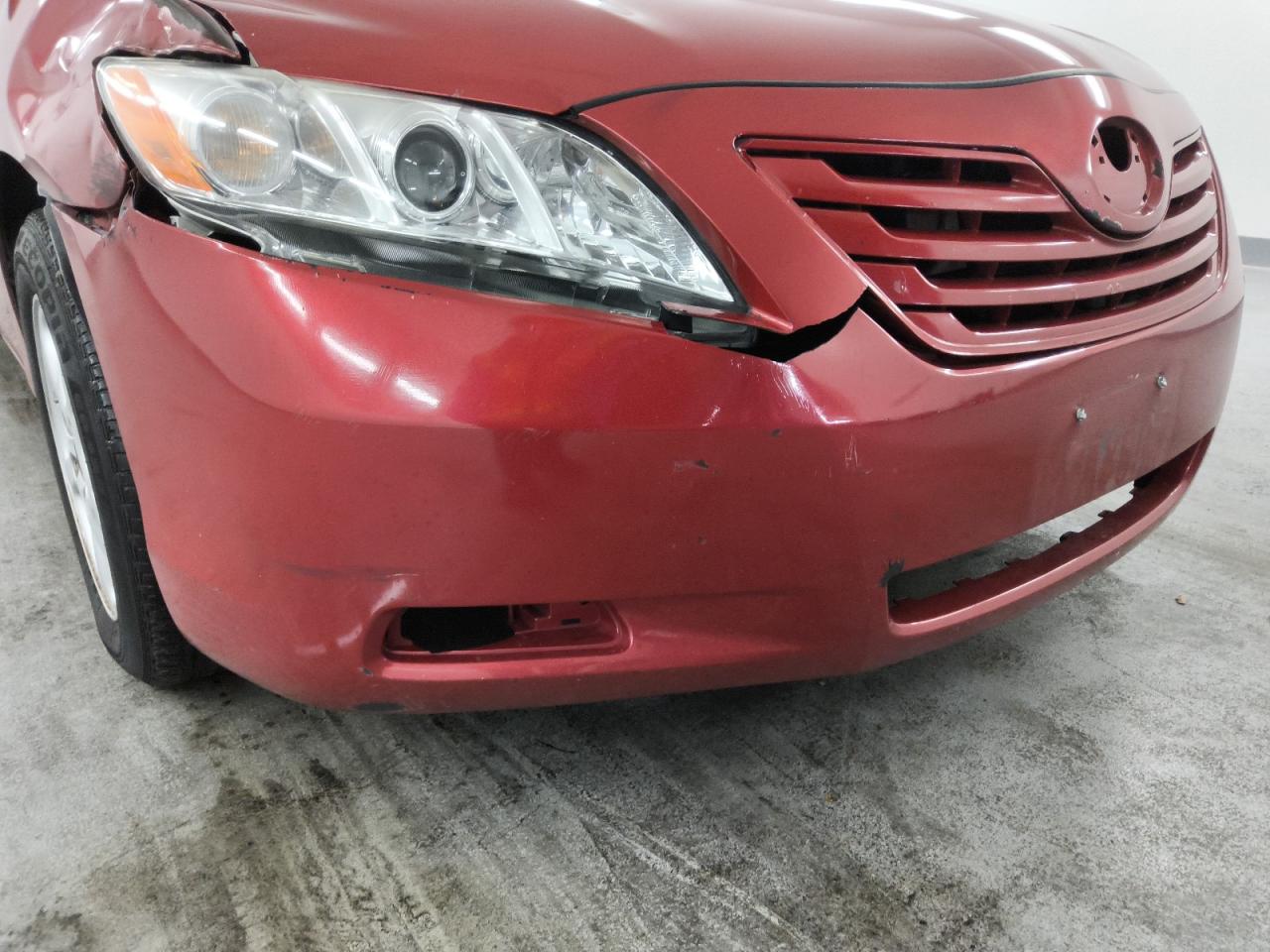2007 Toyota Camry Le V6 Red vin: 4T1BK46K97U029949 Damage: Front Bumper, Broken, Replacement Required