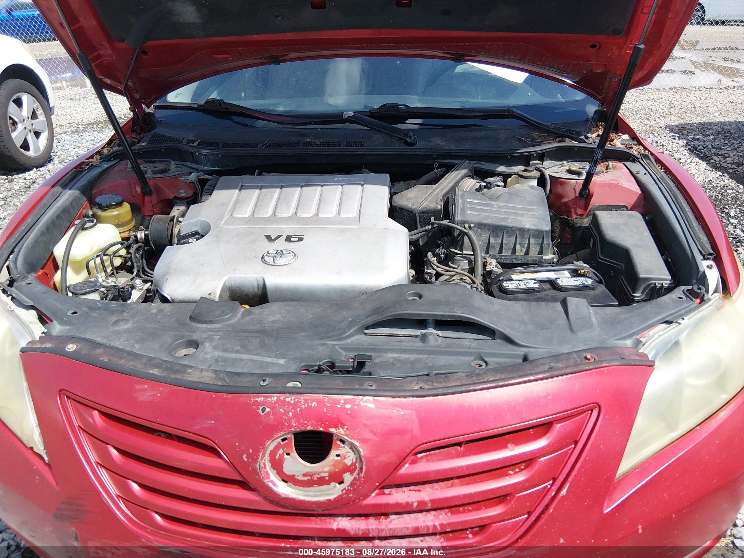 2007 Toyota Camry Se V6 Красный vin: 4T1BK46K97U036500