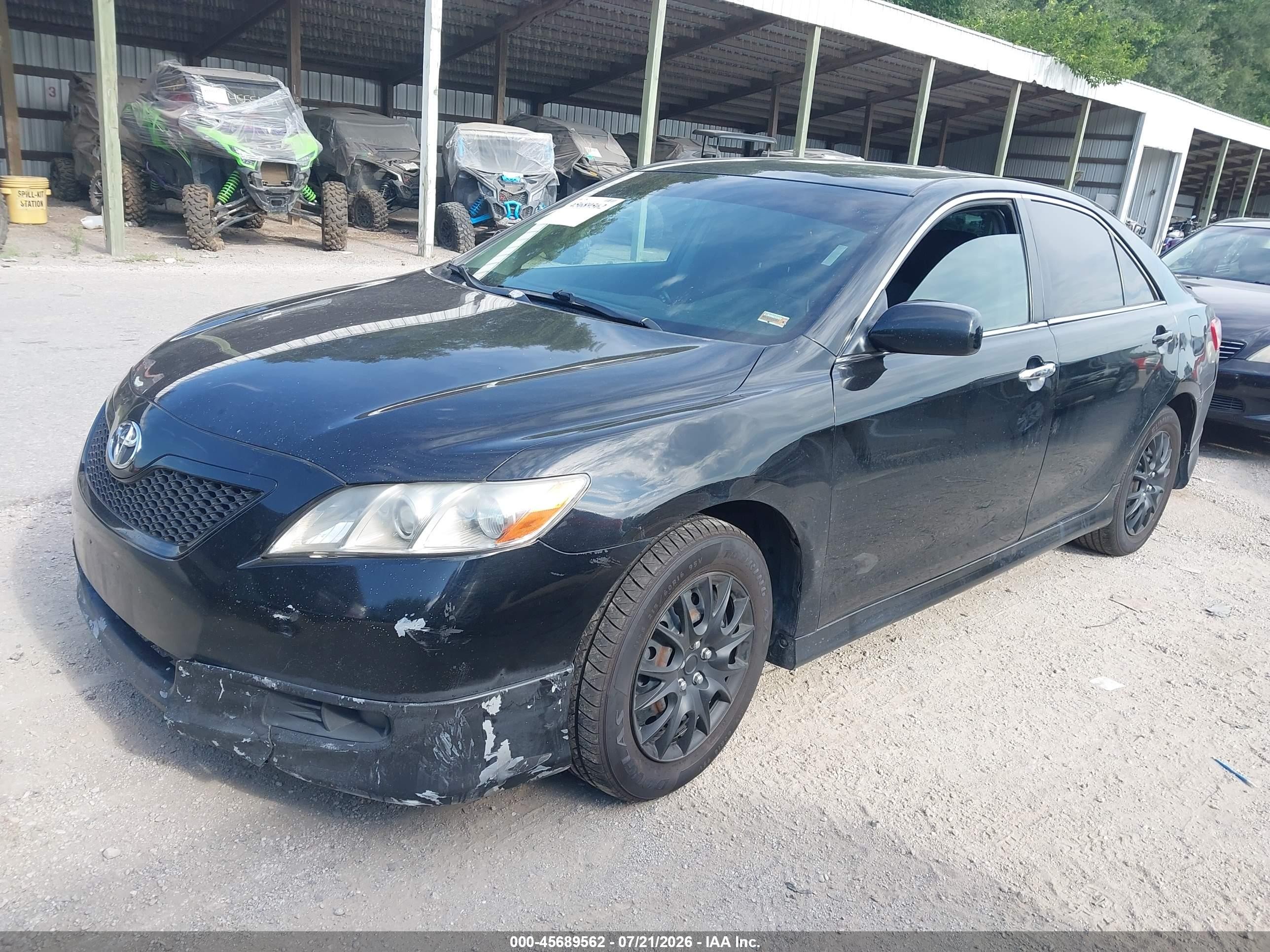 2007 Toyota Camry Se V6 Black vin: 4T1BK46K97U040014