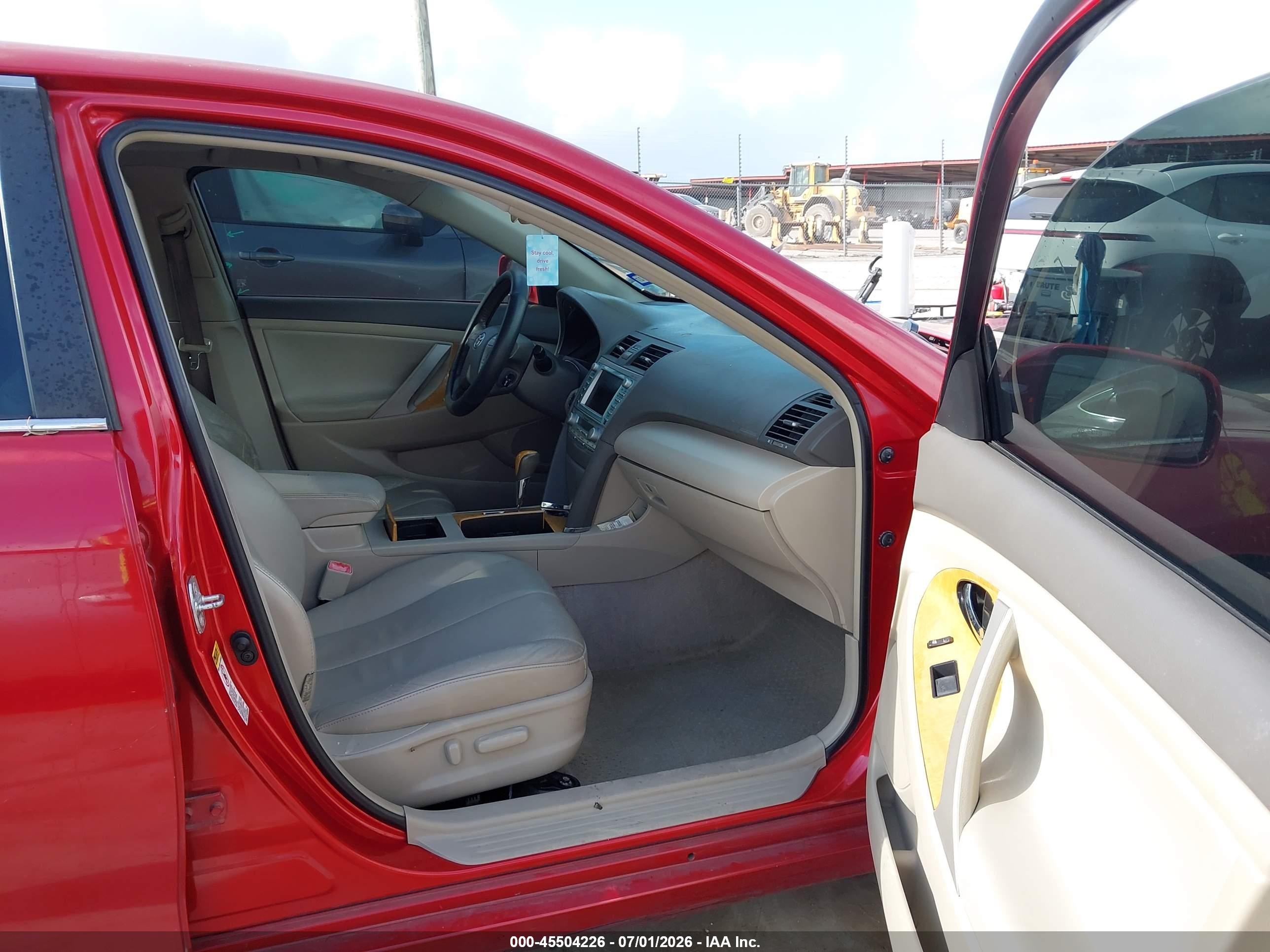2007 Toyota Camry Xle V6 Red vin: 4T1BK46K97U049876