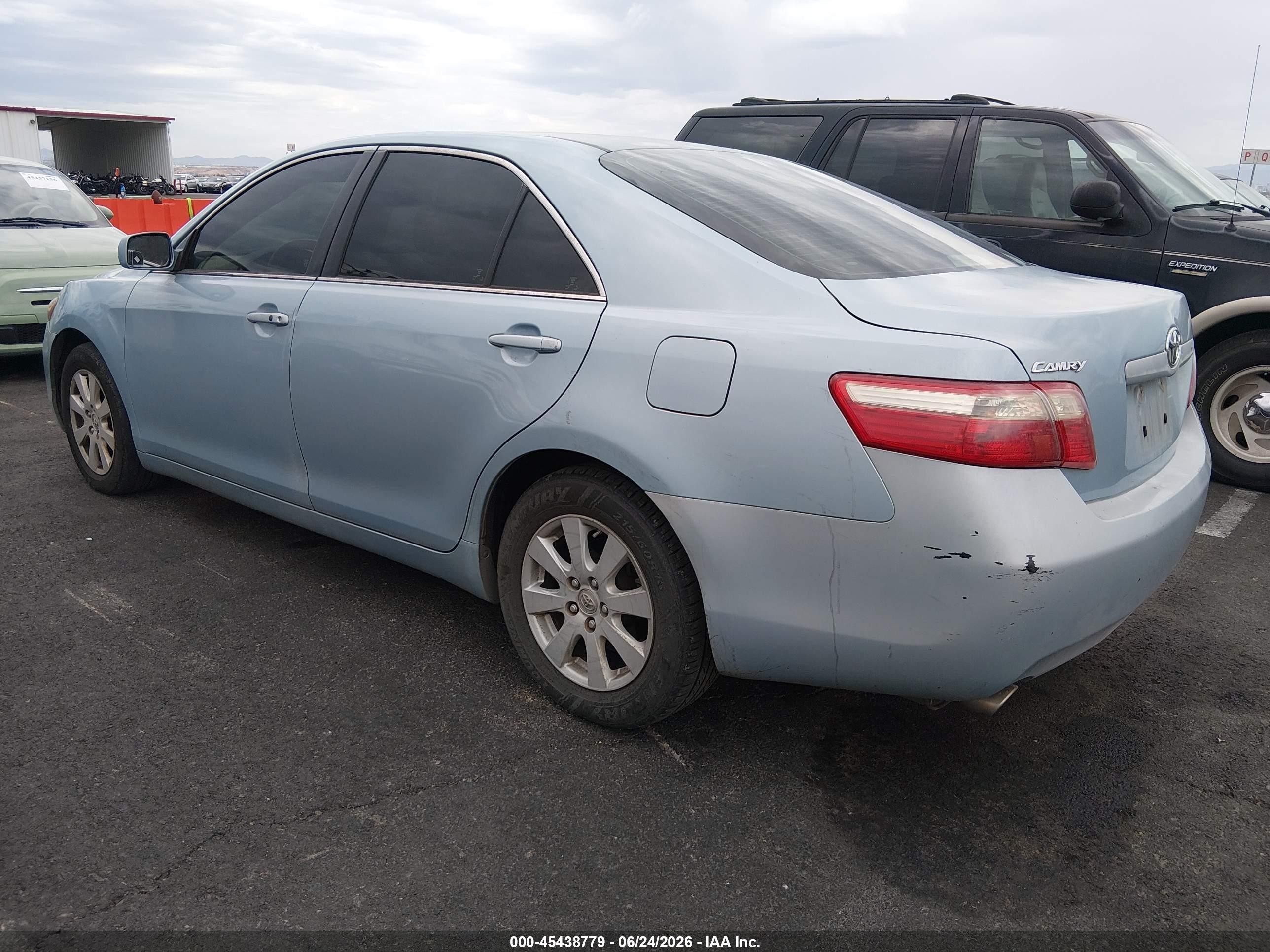 2007 Toyota Camry Xle V6 Blue vin: 4T1BK46K97U503947