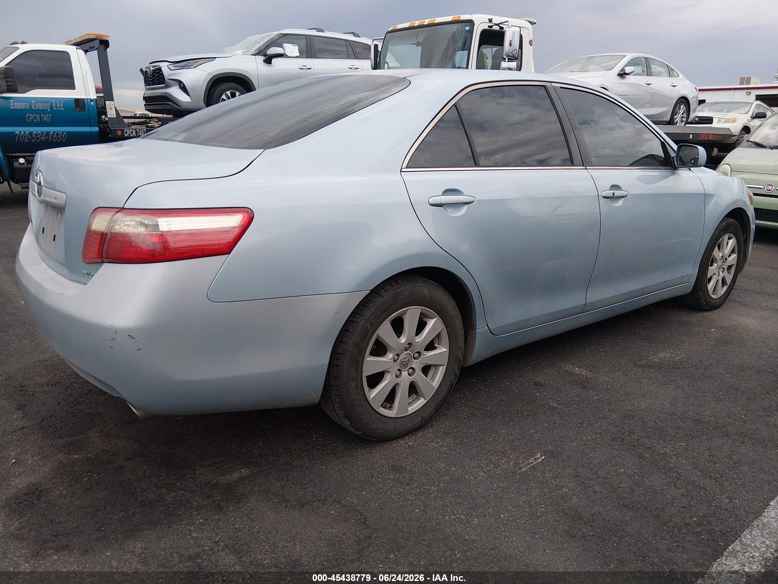 2007 Toyota Camry Xle V6 Blue vin: 4T1BK46K97U503947