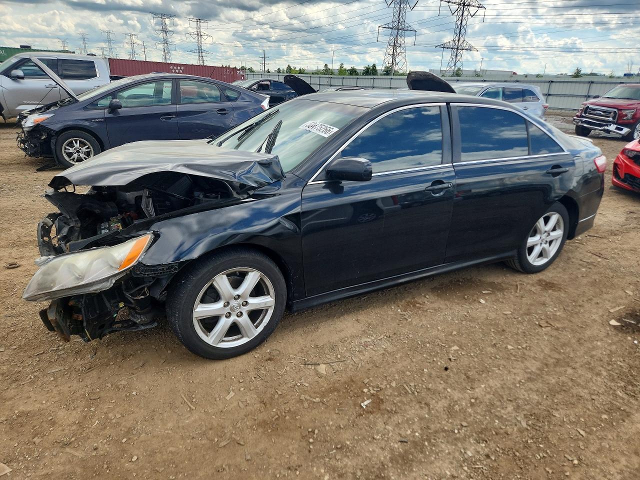 2007 Toyota Camry Se V6 Black vin: 4T1BK46K97U515032