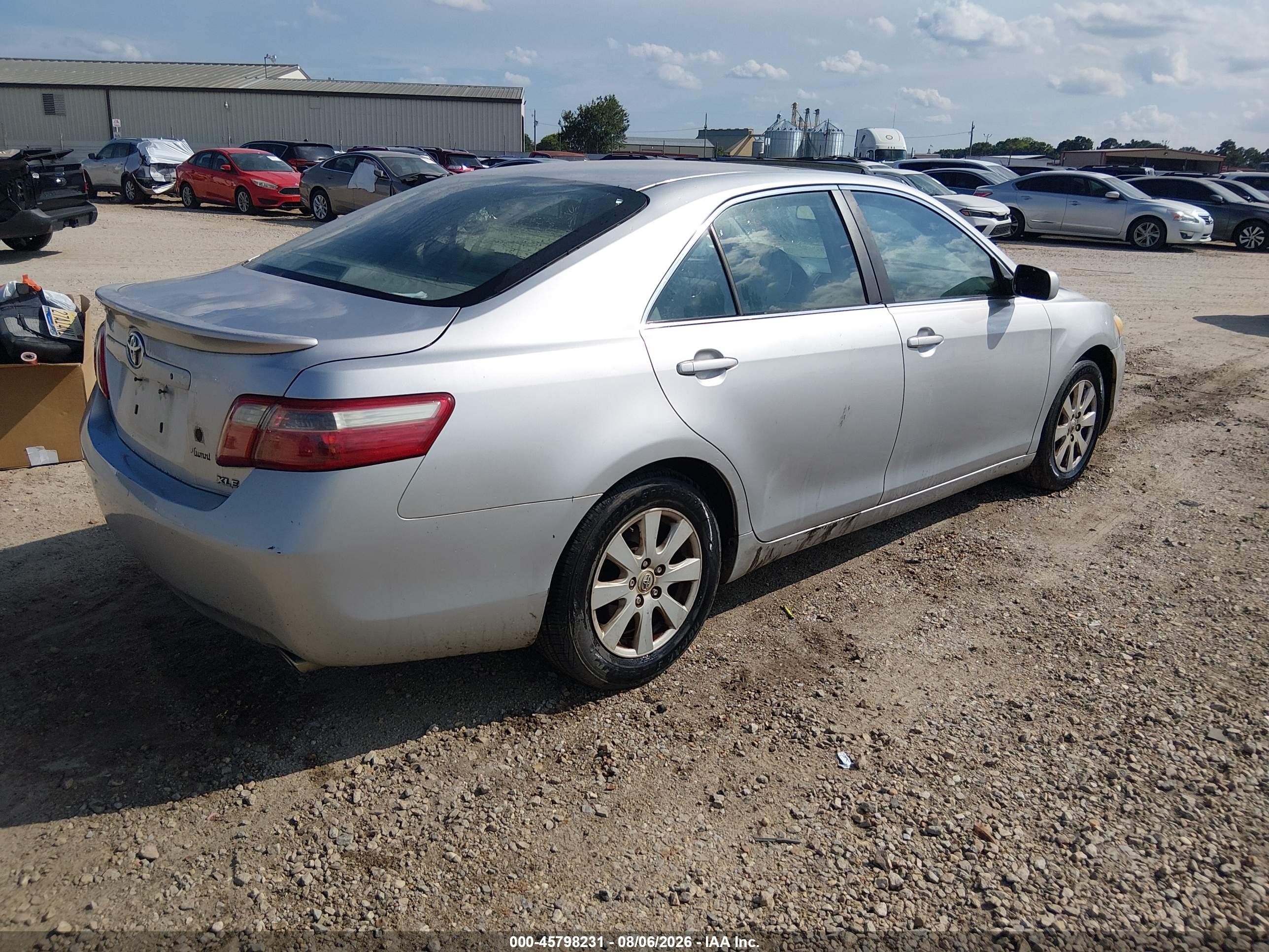 2007 Toyota Camry Xle V6 Серебряный vin: 4T1BK46K97U520957