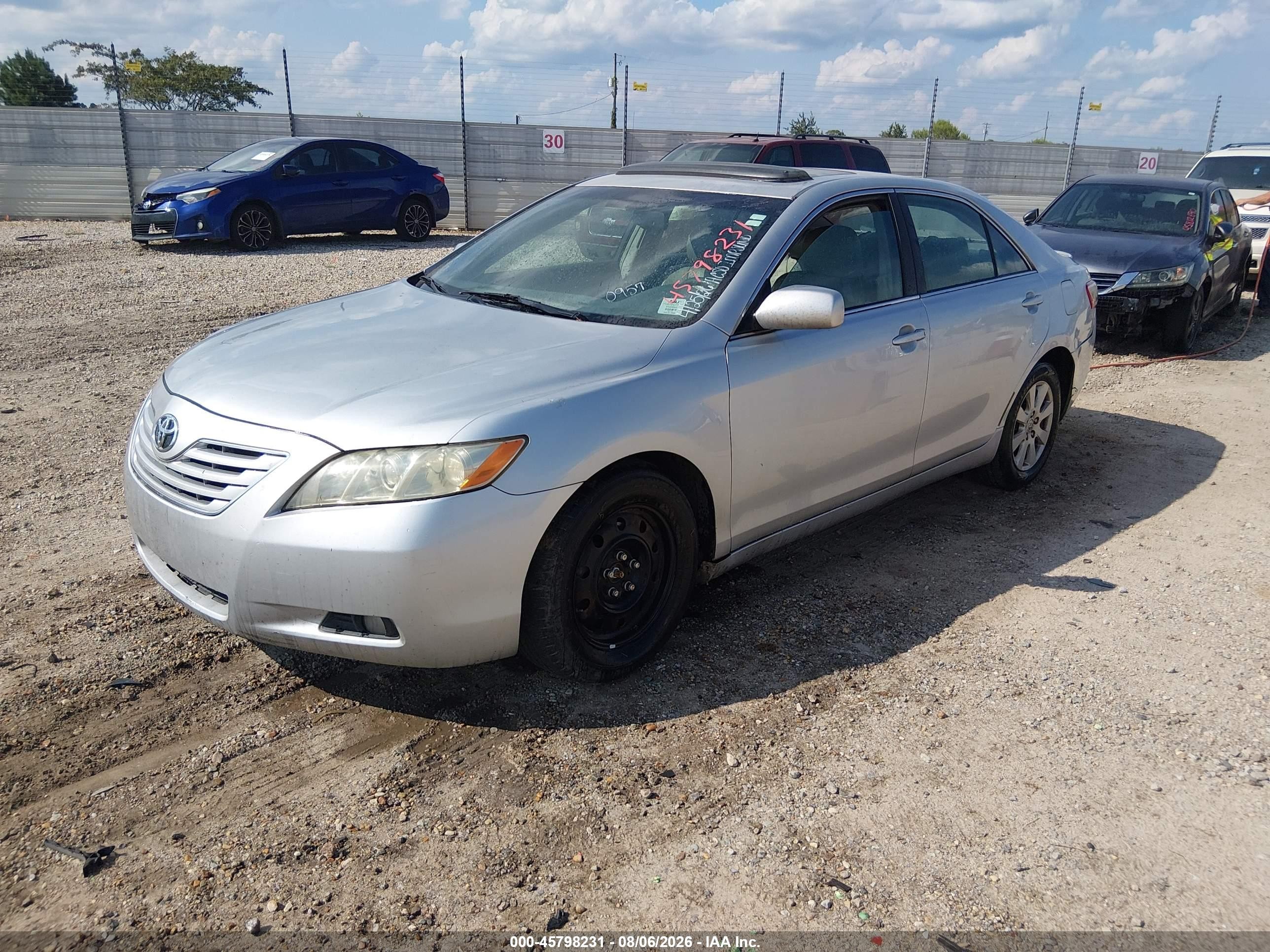 2007 Toyota Camry Xle V6 Серебряный vin: 4T1BK46K97U520957