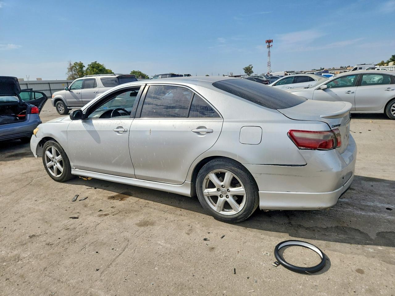2007 Toyota Camry Se V6 Silver vin: 4T1BK46K97U534020