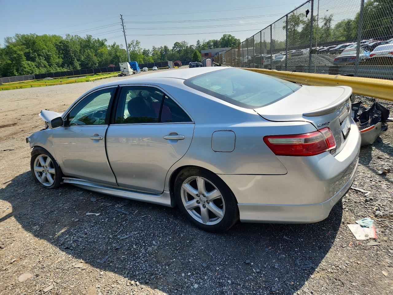2007 Toyota Camry Se V6 Silver vin: 4T1BK46K97U553831