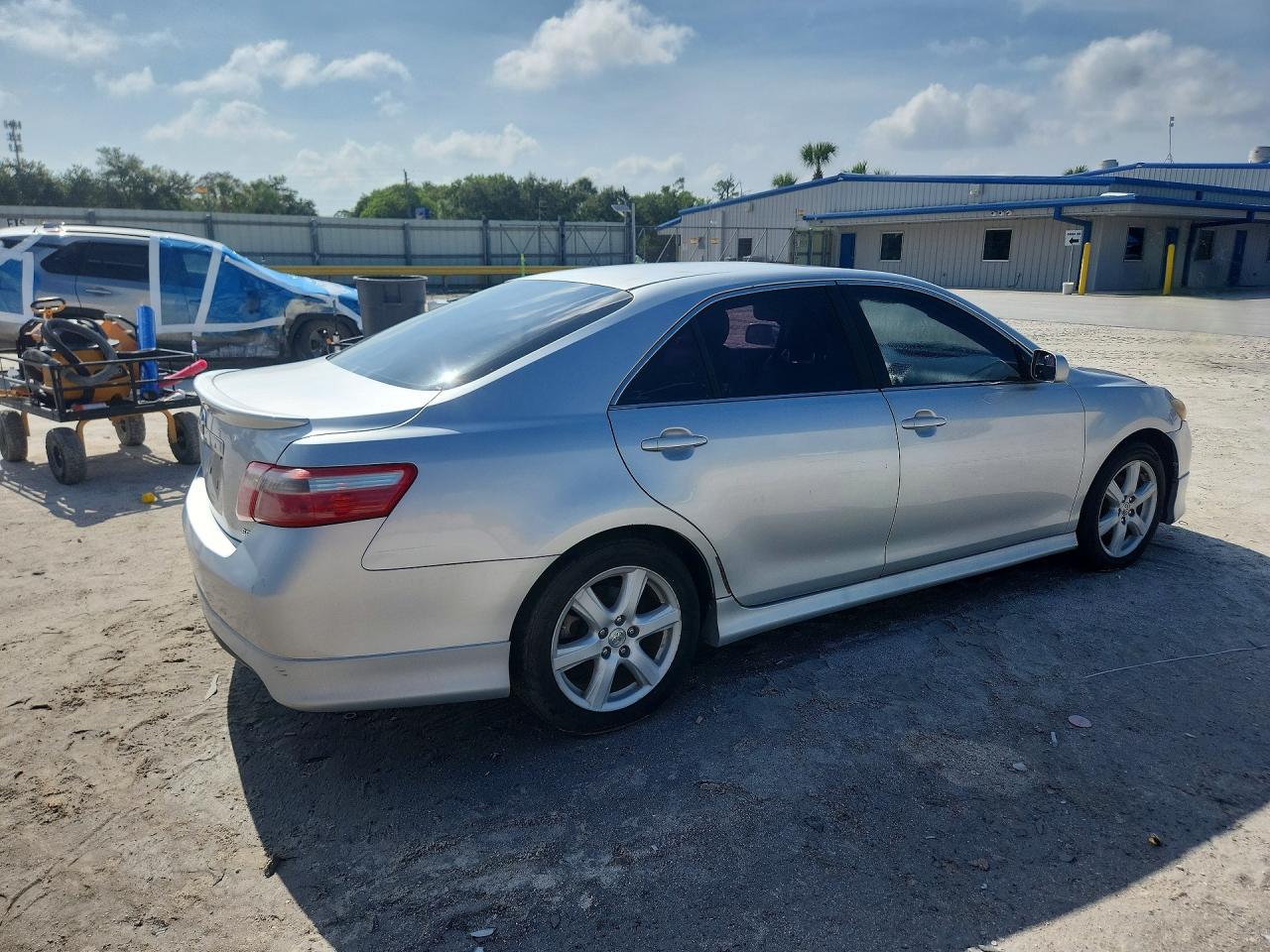 2007 Toyota Camry Se V6 Silver vin: 4T1BK46K97U556535
