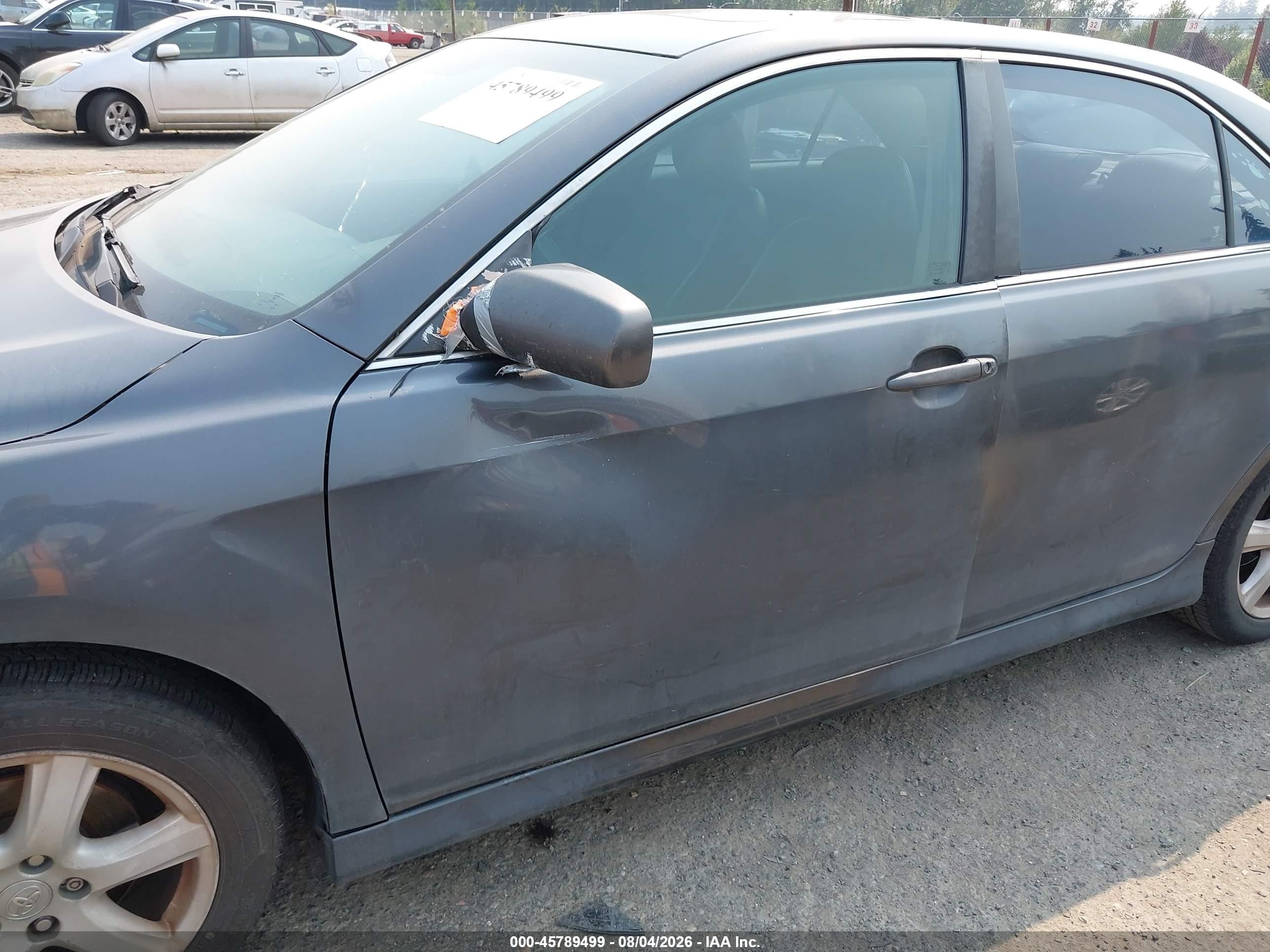 2008 Toyota Camry Se Gray vin: 4T1BK46K98U058336