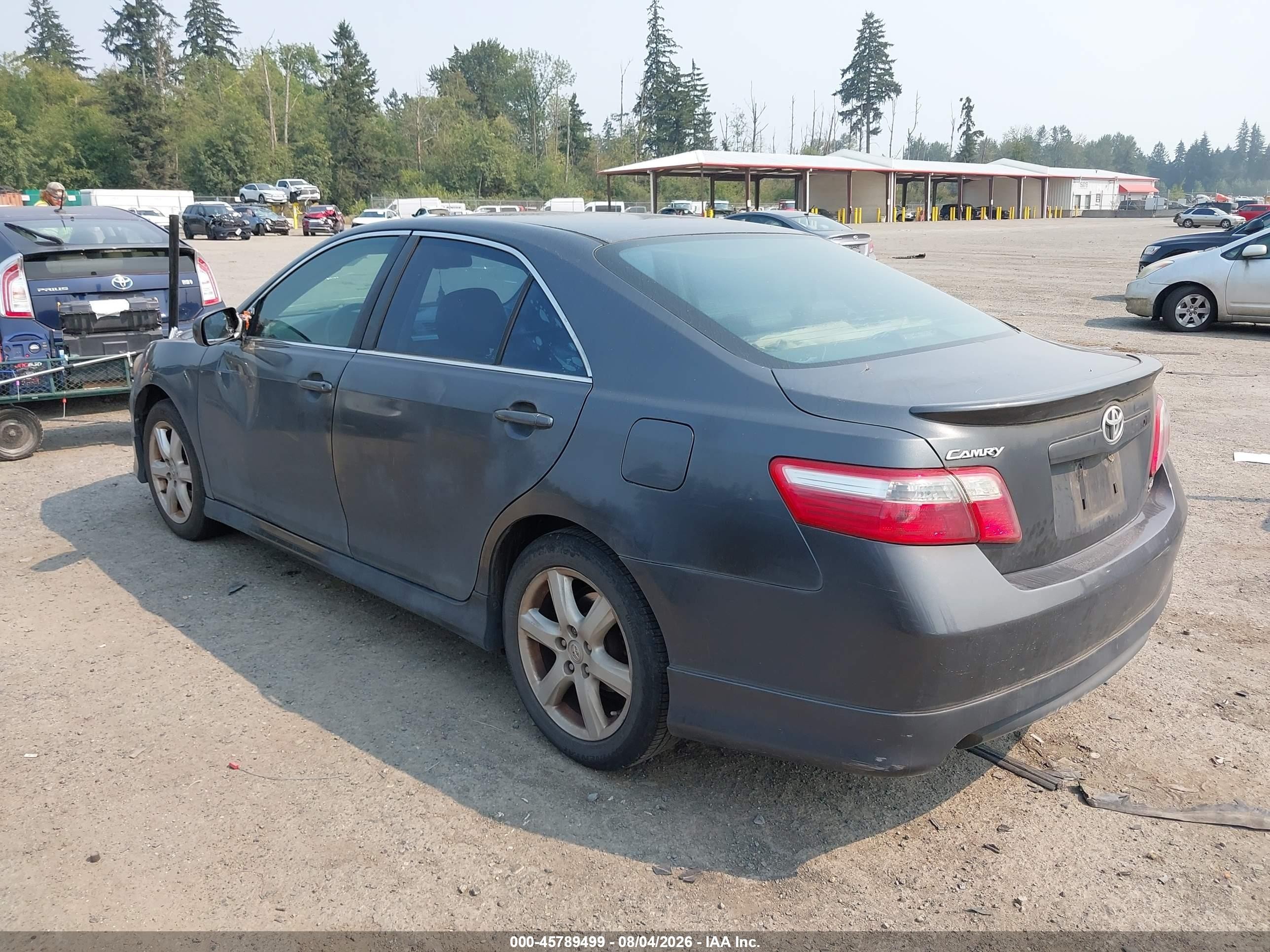 2008 Toyota Camry Se Gray vin: 4T1BK46K98U058336