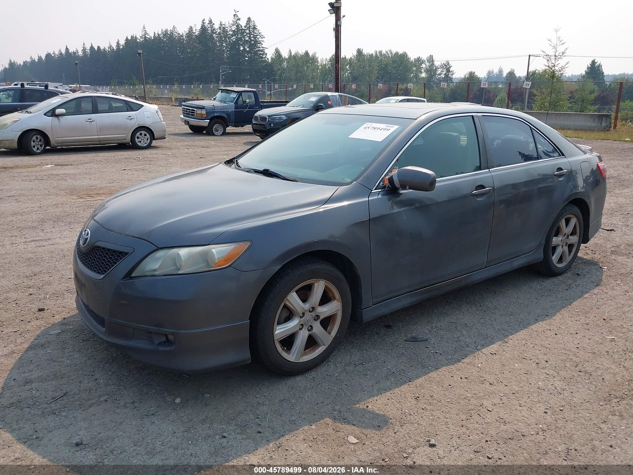 2008 Toyota Camry Se Gray vin: 4T1BK46K98U058336