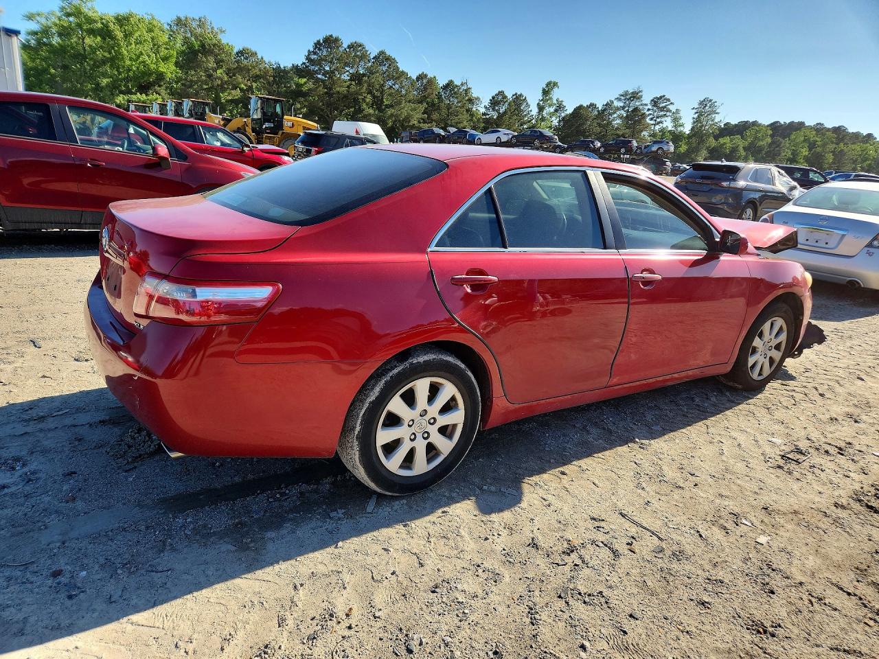2008 Toyota Camry Xle V6 Red vin: 4T1BK46K98U065559
